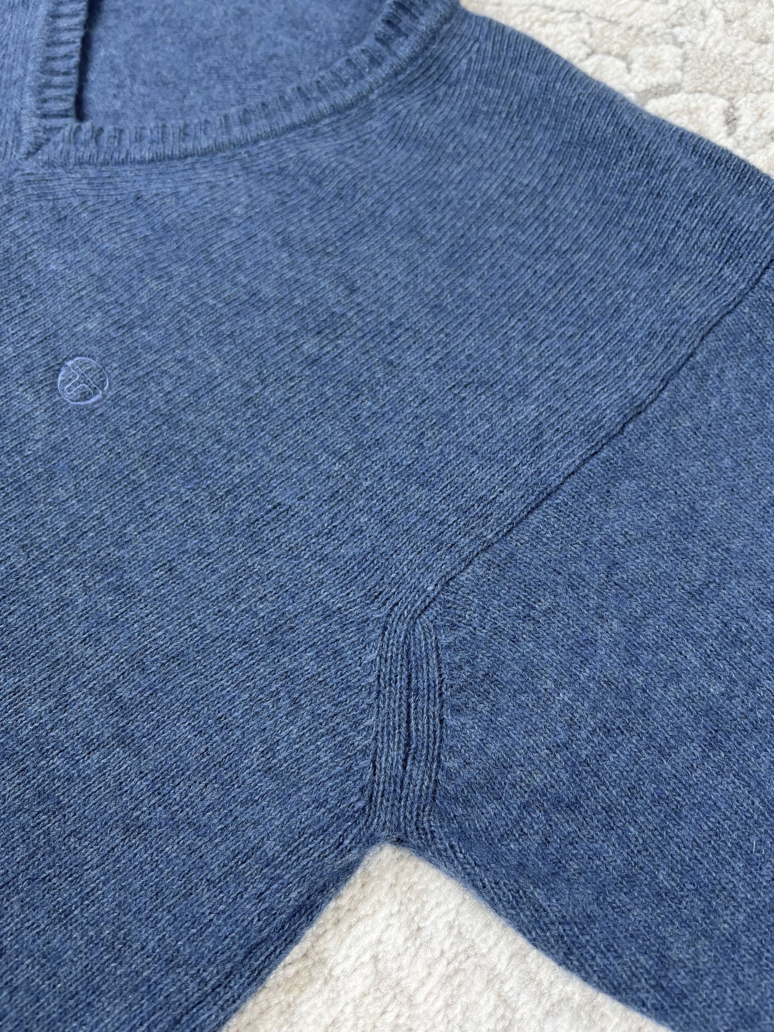 Sergio Tacchini Sergio Tacchini V-Neck Wool Blend Sweater Jumper Blue Italy Size US M / EU 48-50 / 2 - 6 Thumbnail