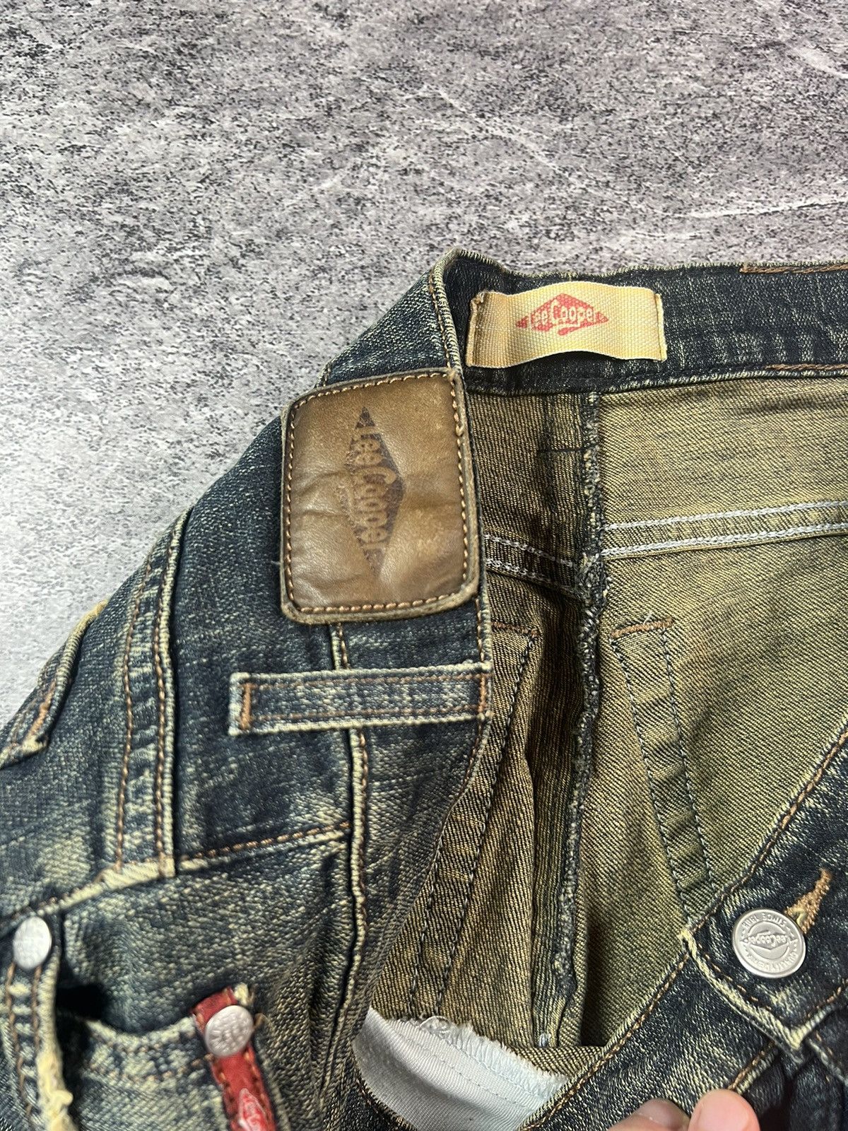 Lee × Vintage Y2K Lee dirty washed japan archival Avant Garde style pants Size US 30 / EU 46 - 5 Thumbnail