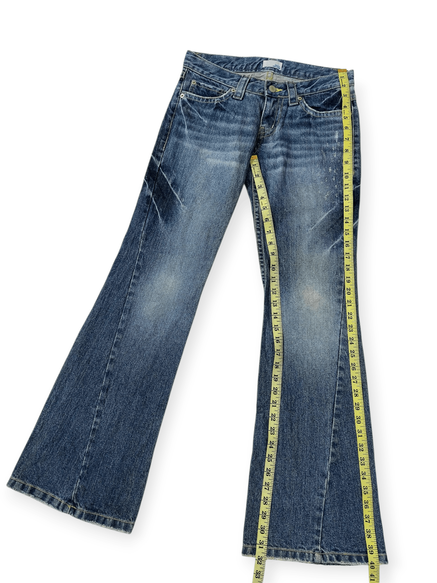 Vintage ☠️Super Flare Nasty Question Tornado Mart Style Size 29" - 16 Thumbnail
