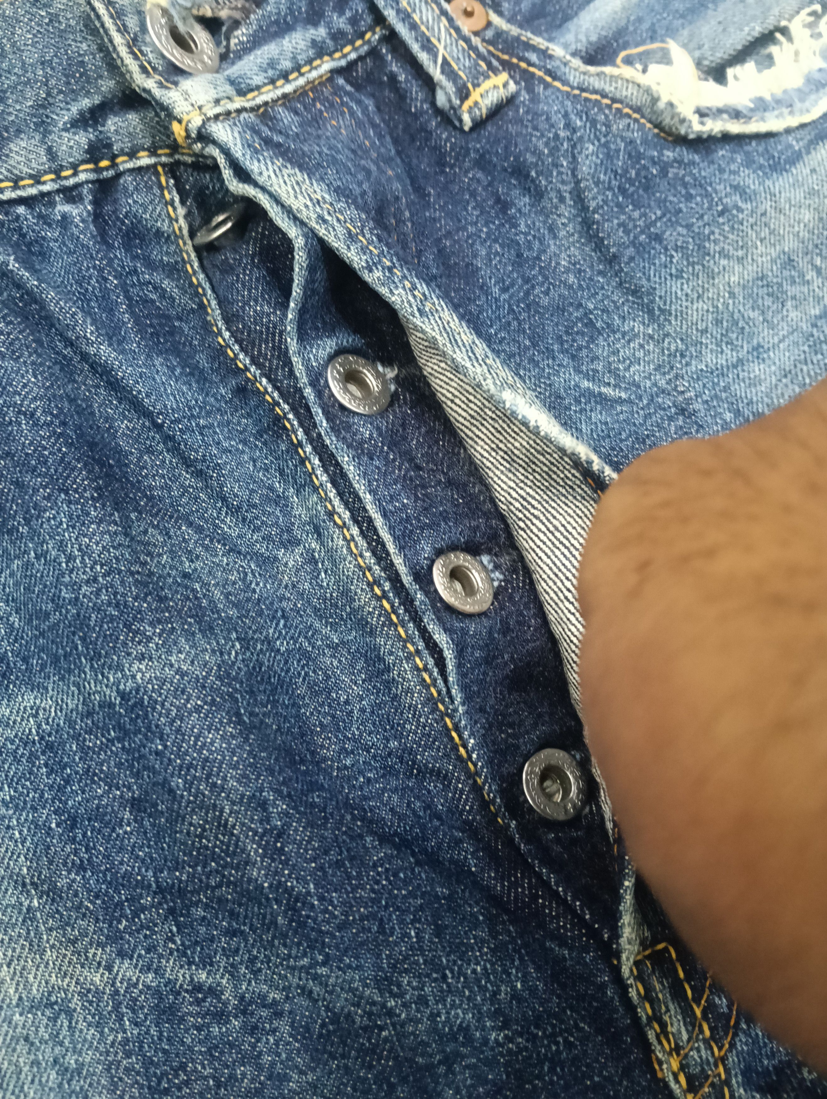 Skull Jeans by an Alchemist Sick Skull Jeans Selvedge Size US 31 - 8 Thumbnail