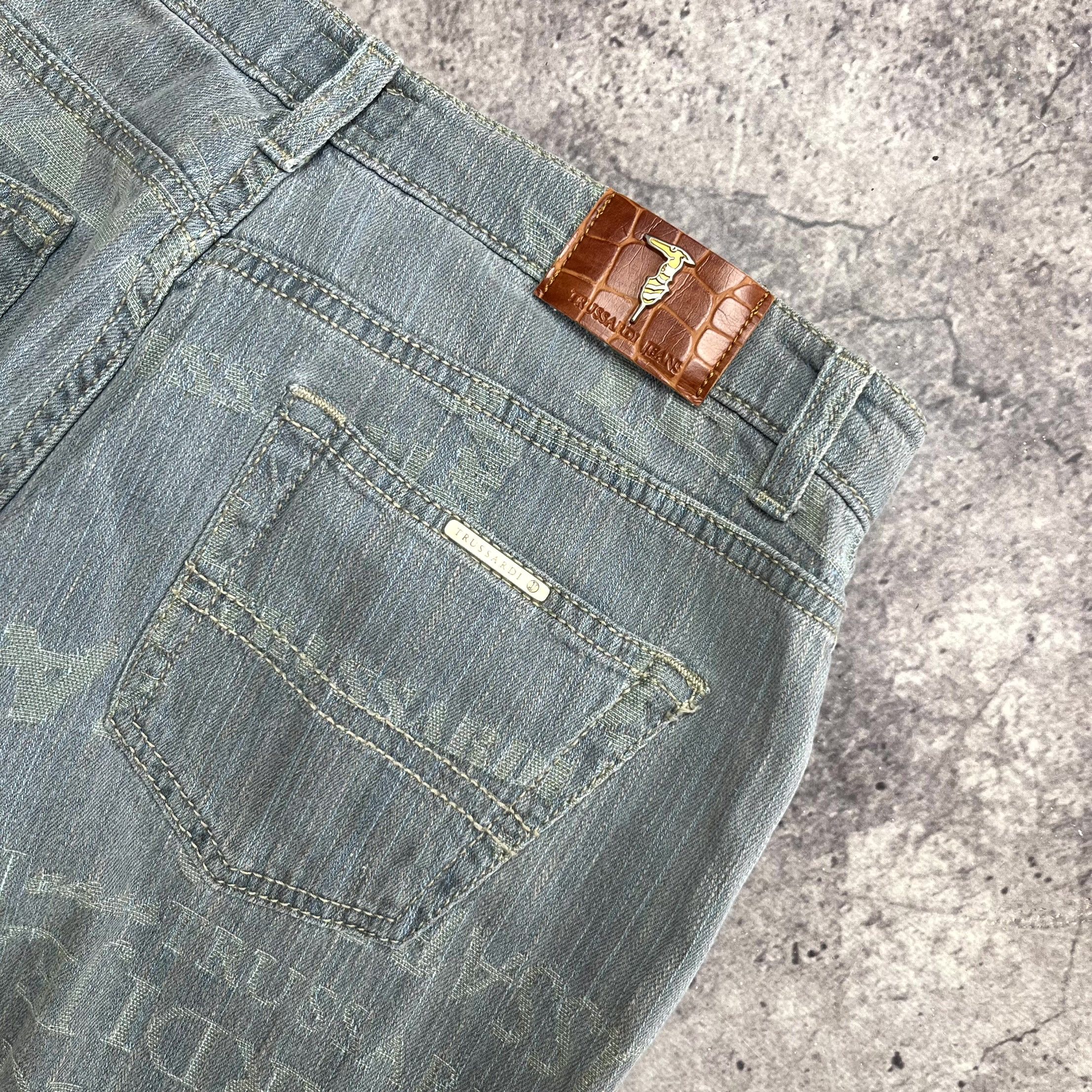 Trussardi Y2K Trussardi Gray Bootcut Flare Jeans Size 31 UK 29 Size 31" - 10 Thumbnail