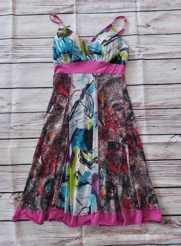 Vintage Vintage multicolour dress 10 Size M / US 6-8 / IT 42-44 - 4 Thumbnail