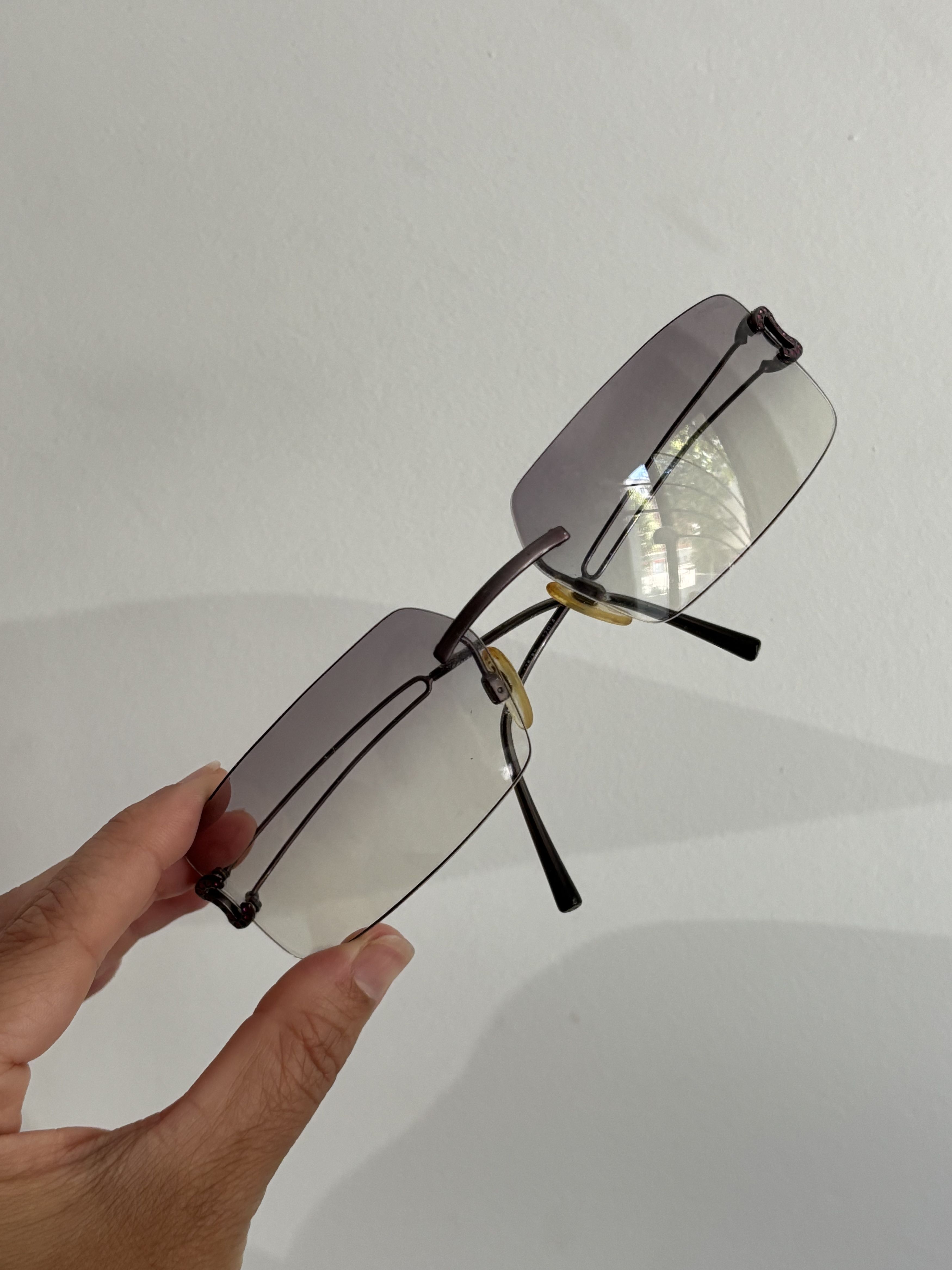 Chanel CHANEL Sunglasses 4051 Rimless Rhinestone 4017 Shields RI832 Size ONE SIZE - 9 Thumbnail