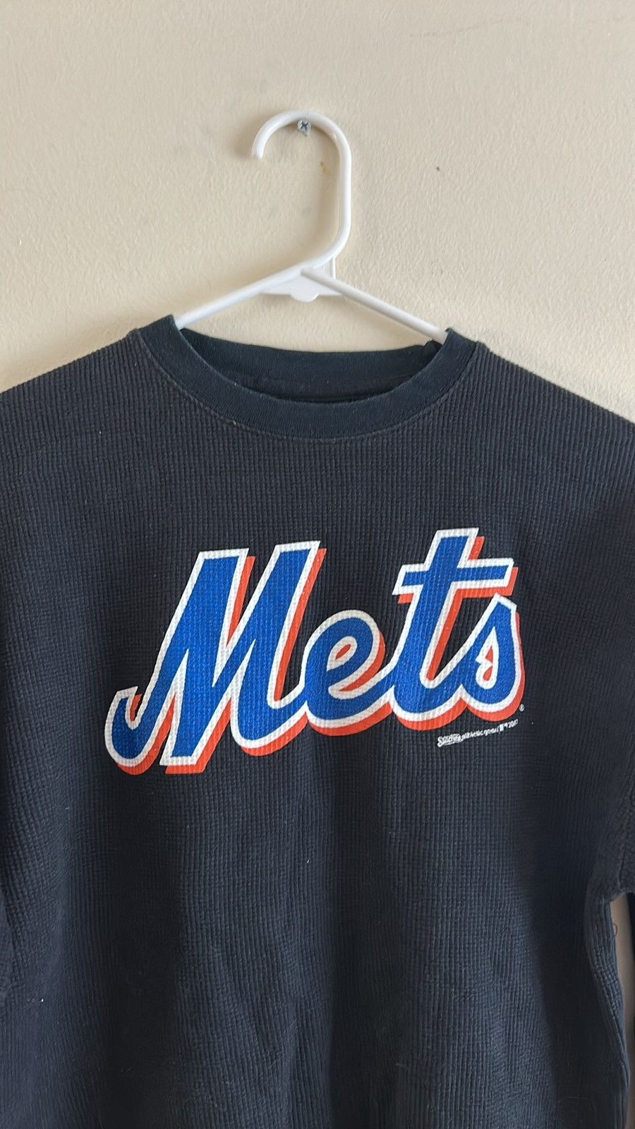 Vintage Vintage stitches 2007 Mets thermal shirt Size US L / EU 52-54 / 3 - 3 Thumbnail
