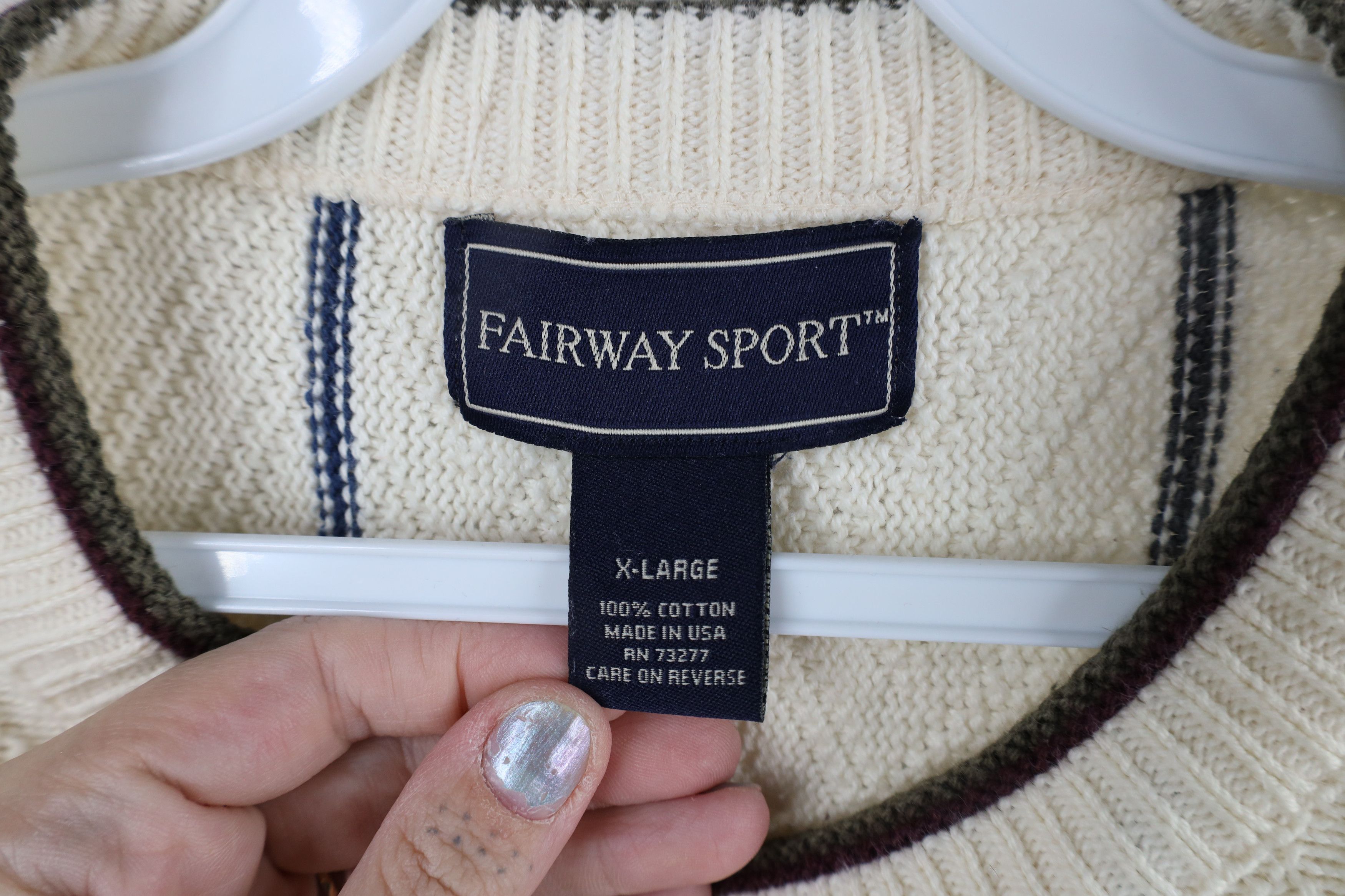 Vintage Vintage 90s Streetwear Golfing Cotton Knit Sweater USA Size US XL / EU 56 / 4 - 7 Thumbnail