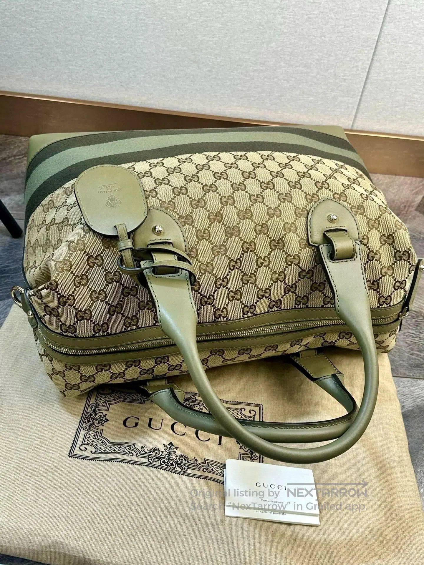 Gucci Gucci Classic Boston GG Monogram Green. Size ONE SIZE - 1 Thumbnail