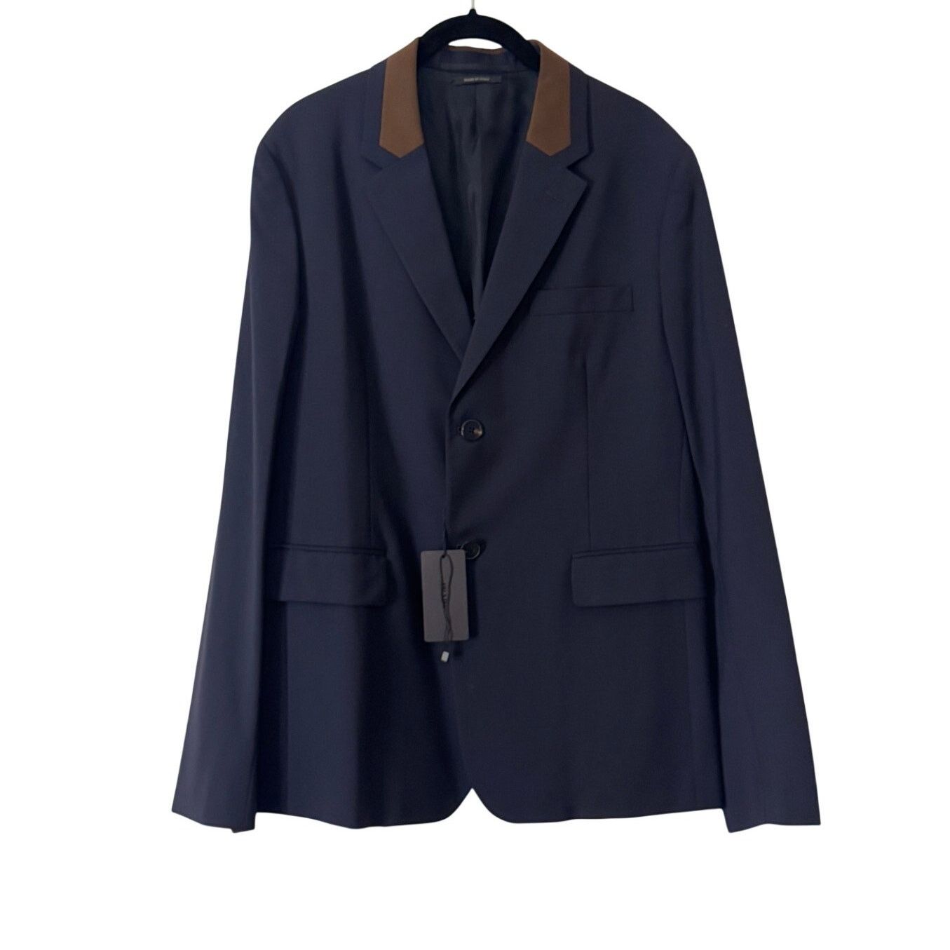 Prada Prada NWT Men's Wool Wool Navy Blazer Size 50R - 1 Thumbnail