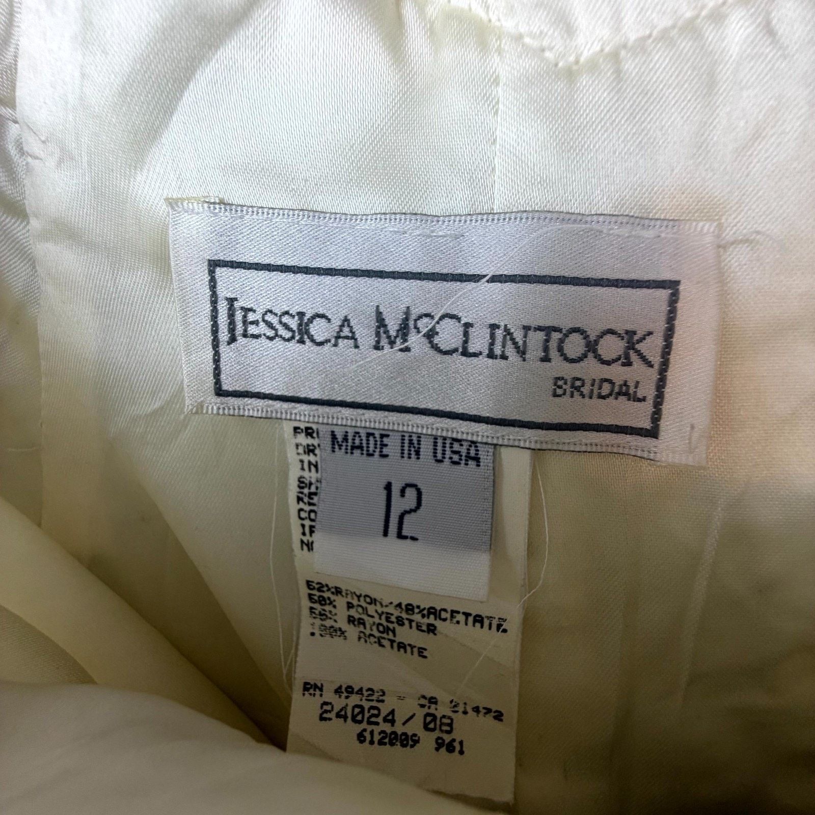 Jessica McClintock Vintage Jessica McClintock Dress 12 Green Bridal Evening Size XL / US 12-14 / IT 48-50 - 5 Thumbnail