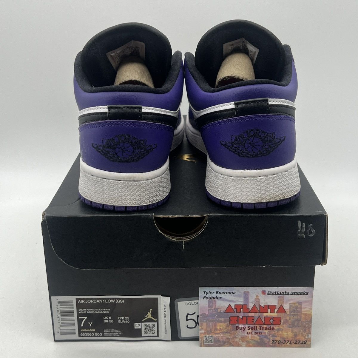 Air Jordan low court purple