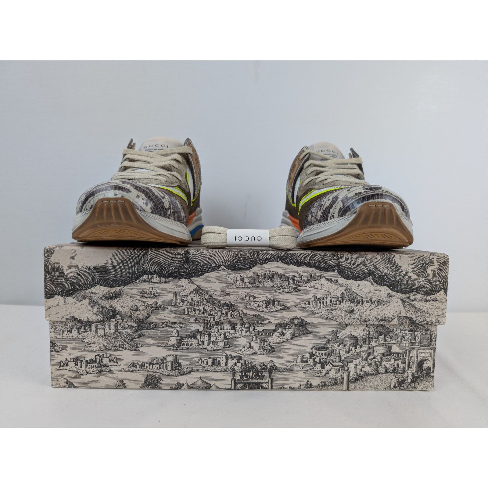 Gucci o1rshd1 Ultrapace Low-Top Sneaker Rock Tejus Printed / Brown Size US 8.5 / EU 41-42 - 18 Thumbnail