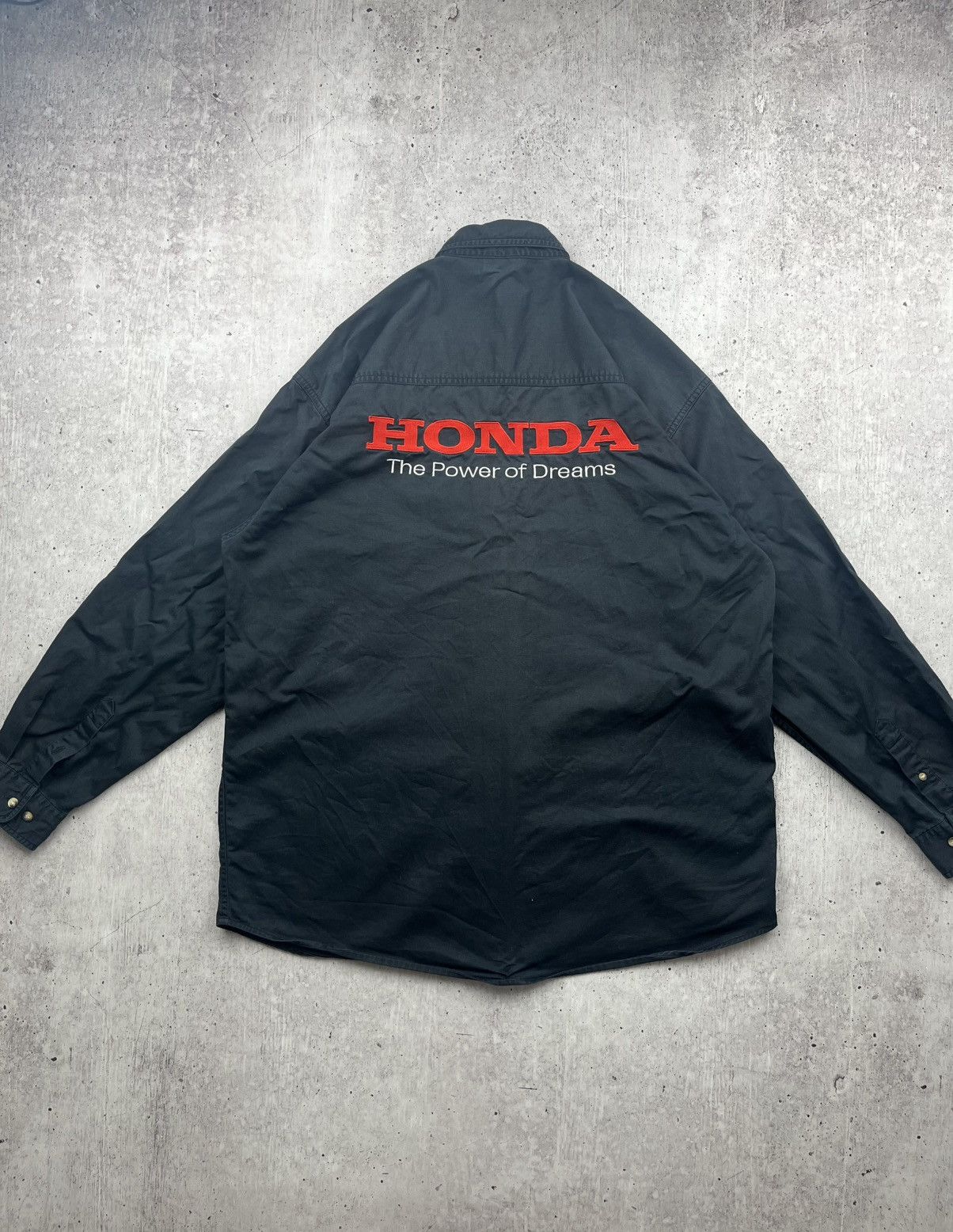 Honda × Vintage Vintage Honda Racing Shirt Long Sleeve Size US XL / EU 56 / 4 - 10 Thumbnail