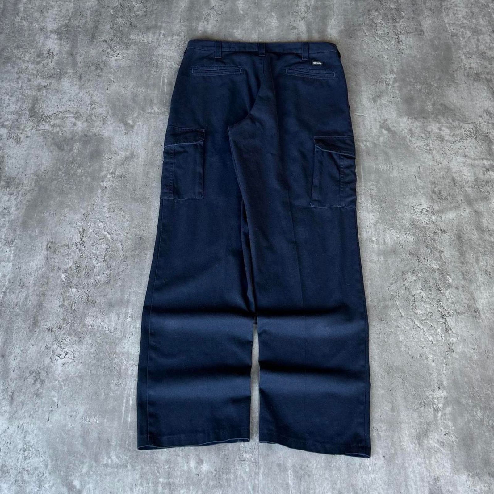 Carhartt × Vintage Vintage Y2K Carhartt Style Navy Blue Cargo Utility Pants Size US 33 - 2 Thumbnail
