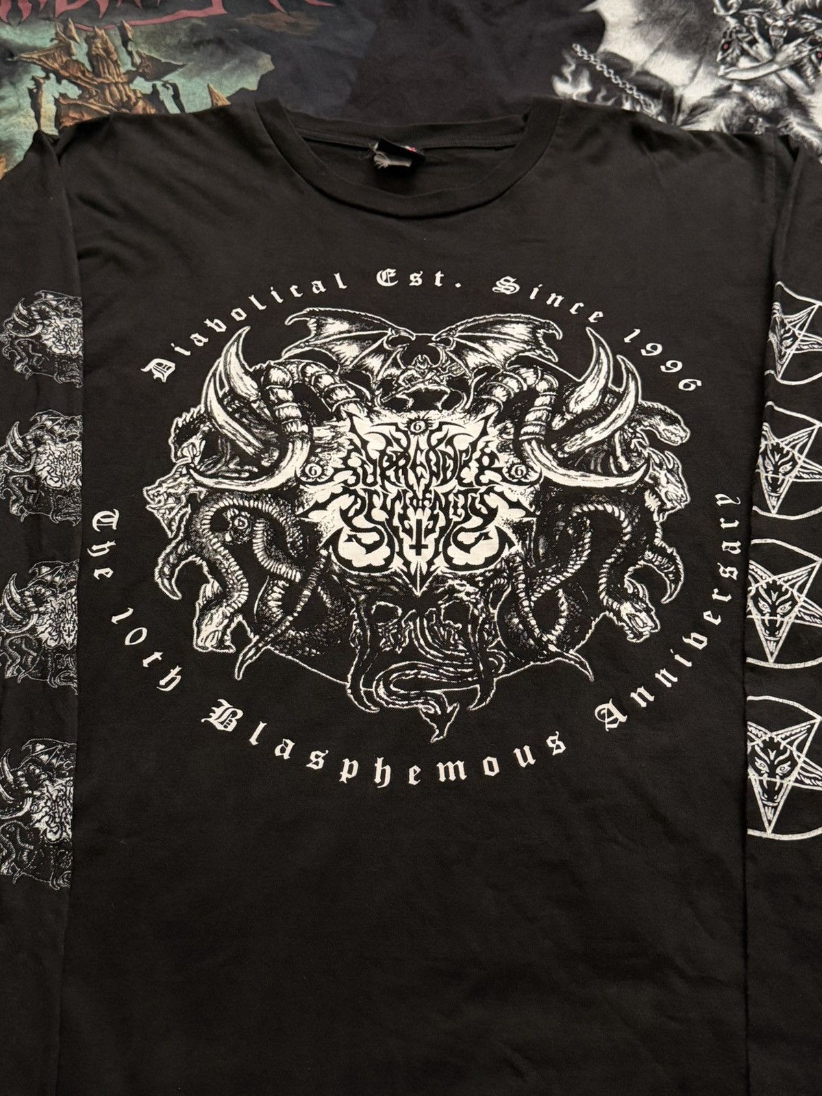 Band Tees Surrender of Divinity 10 Years Blasphemous Anniversary LS Size US L / EU 52-54 / 3 - 6 Thumbnail