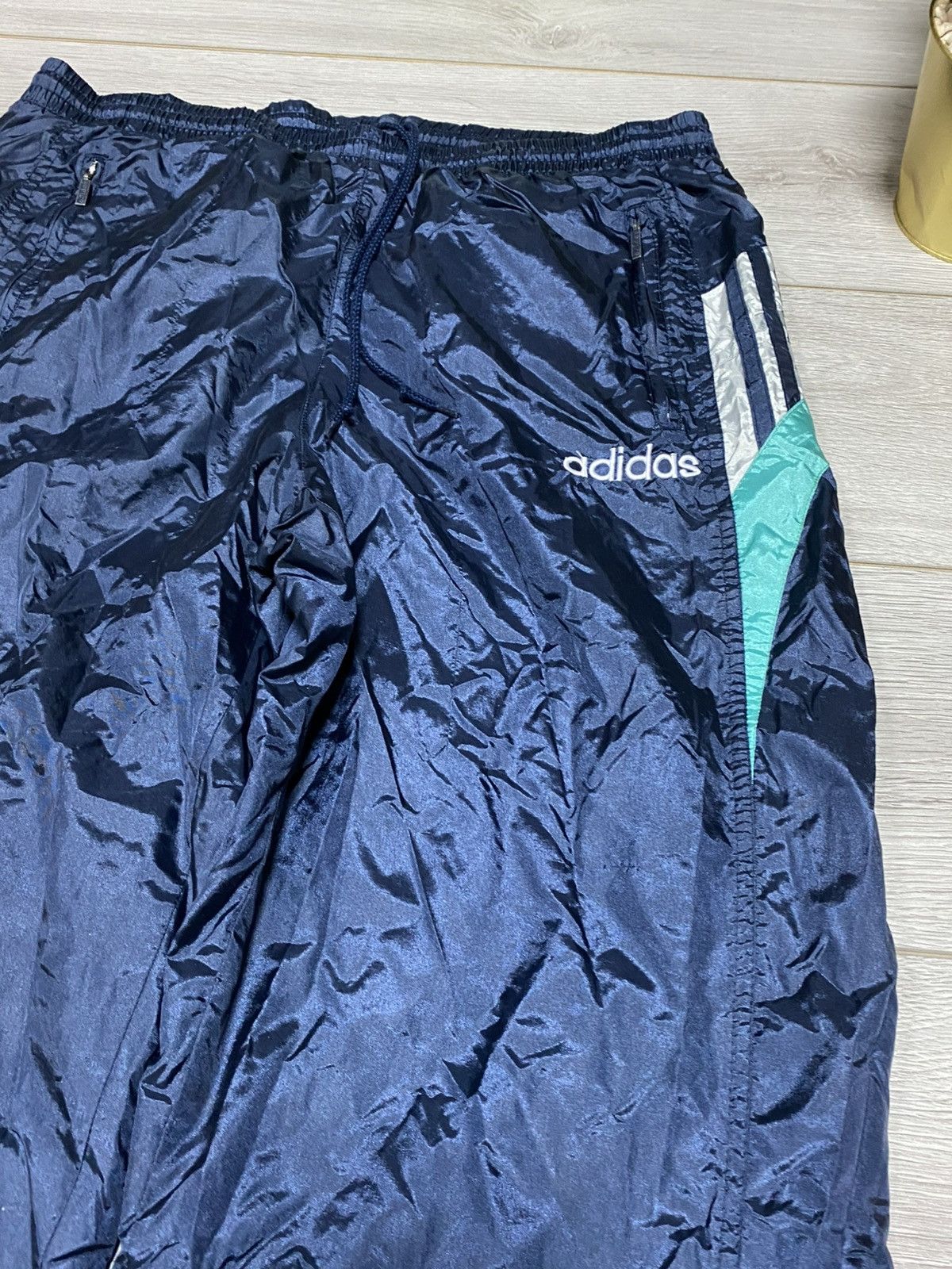 Adidas Adidas vintage track suit zip patterns 90s pants jacket Size US L / EU 52-54 / 3 - 17 Thumbnail