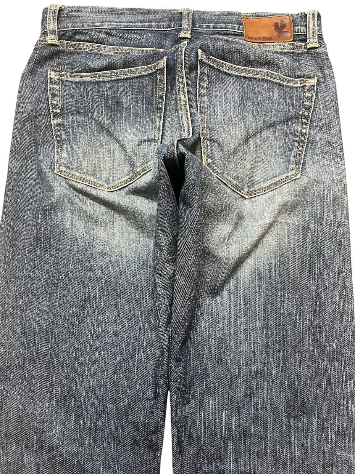 Japanese Brand Vintage Back Number Selvedge Distressed Denim Size US 29 - 8 Thumbnail