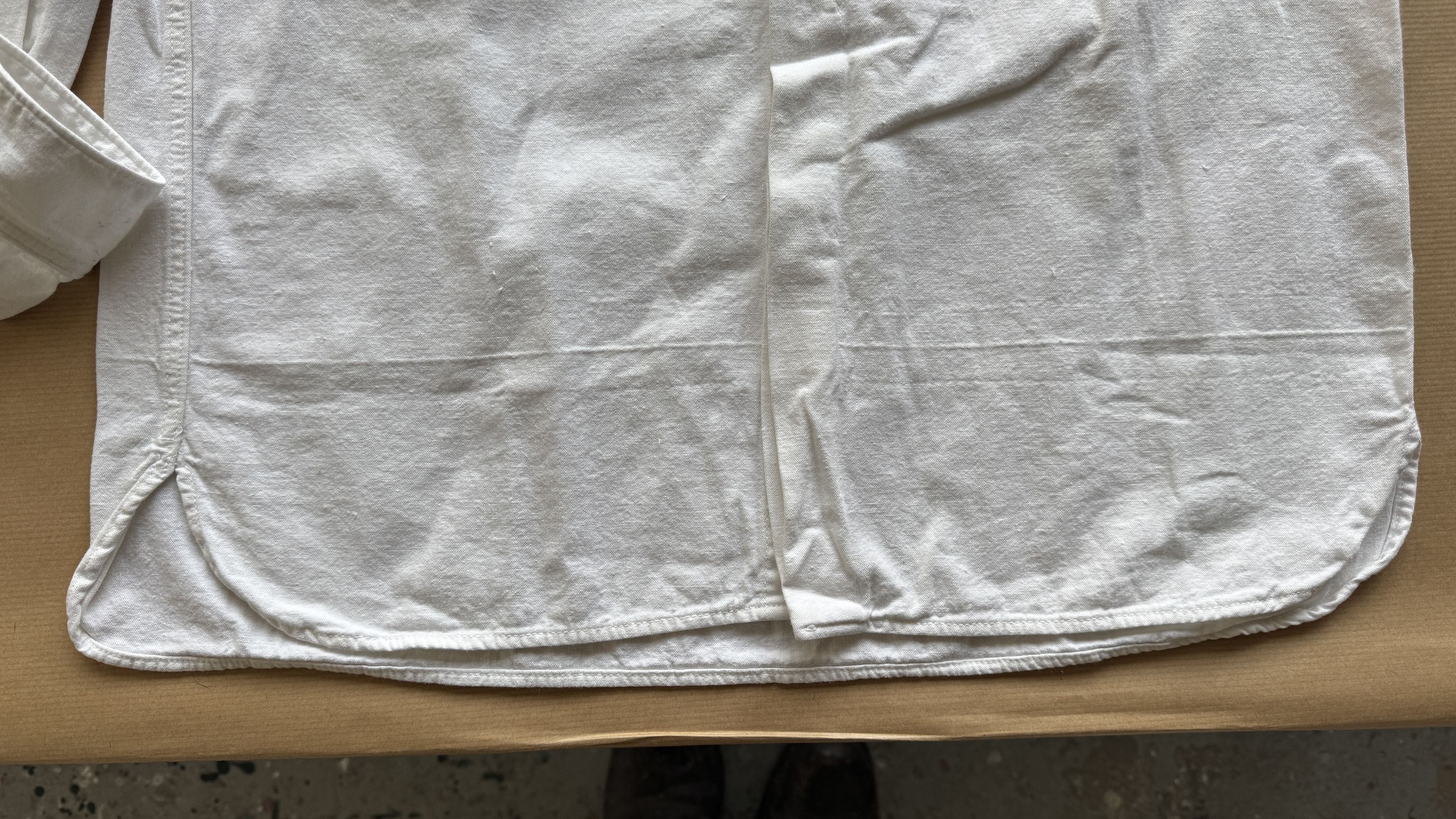 Visvim aa . 0 . LONG RIDER SHIRT L/S BLEACHED . *F.I.L. EXCLUSIVE Size US XS / EU 42 / 0 - 16 Thumbnail