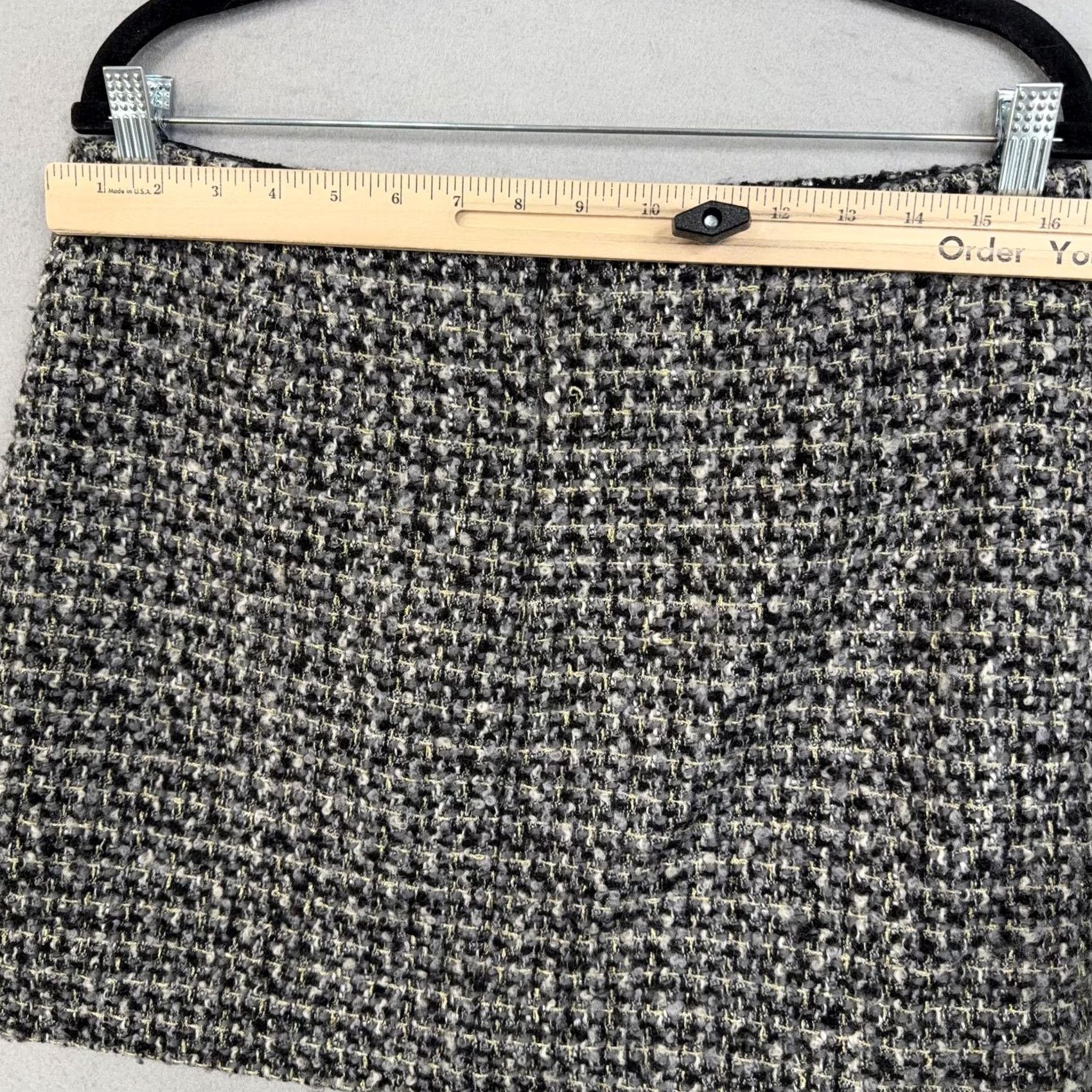 J.Crew J.Crew Skirt Womens 6 Gray Boucle Tweed Mini Pencil Lined Winter Office Size 28" / US 6 / IT 42 - 7 Thumbnail
