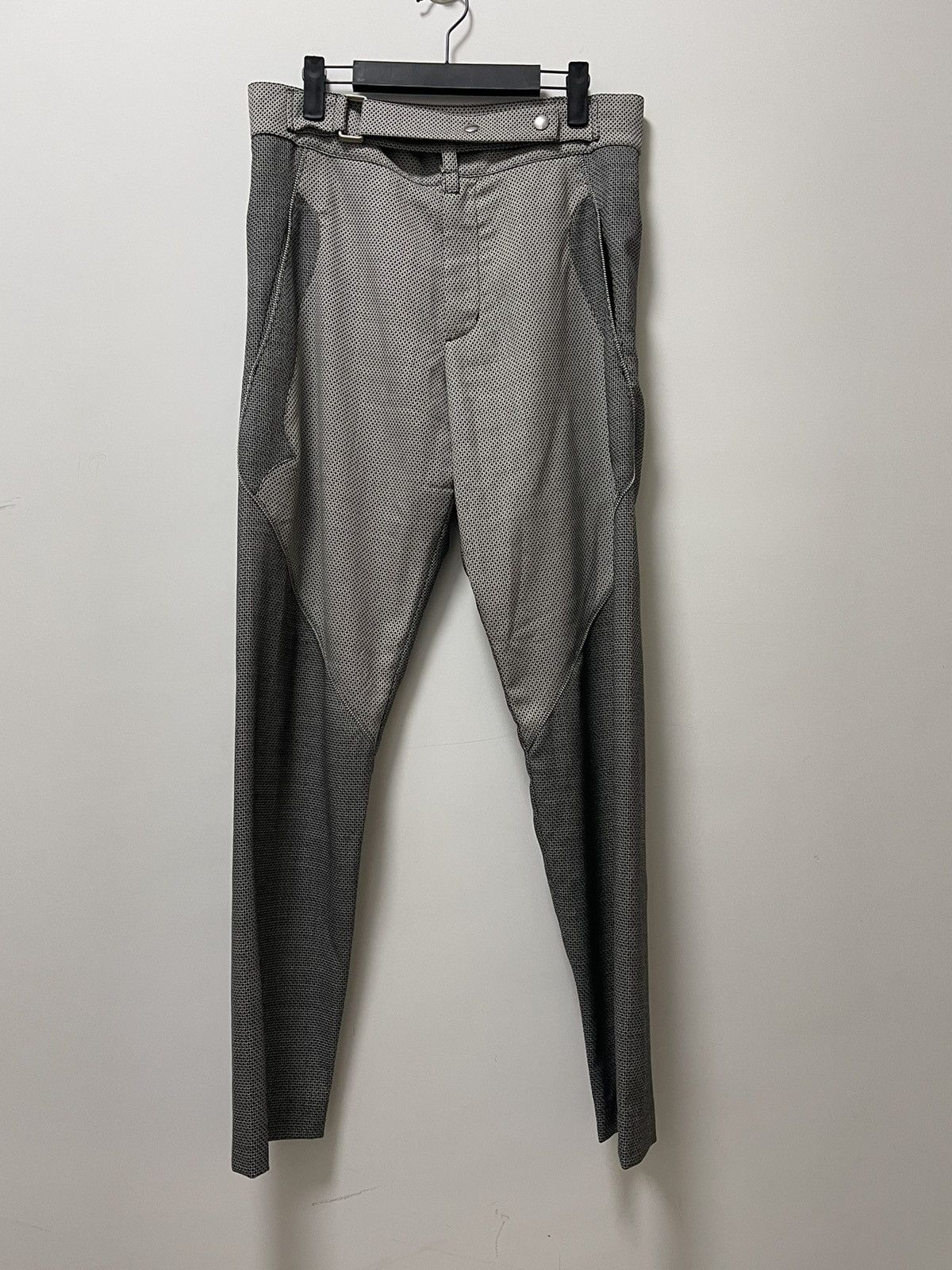 Image of Kiko Kostadinov Midnight Stripe Rex Trousers in Grey, Men's (Size 30)