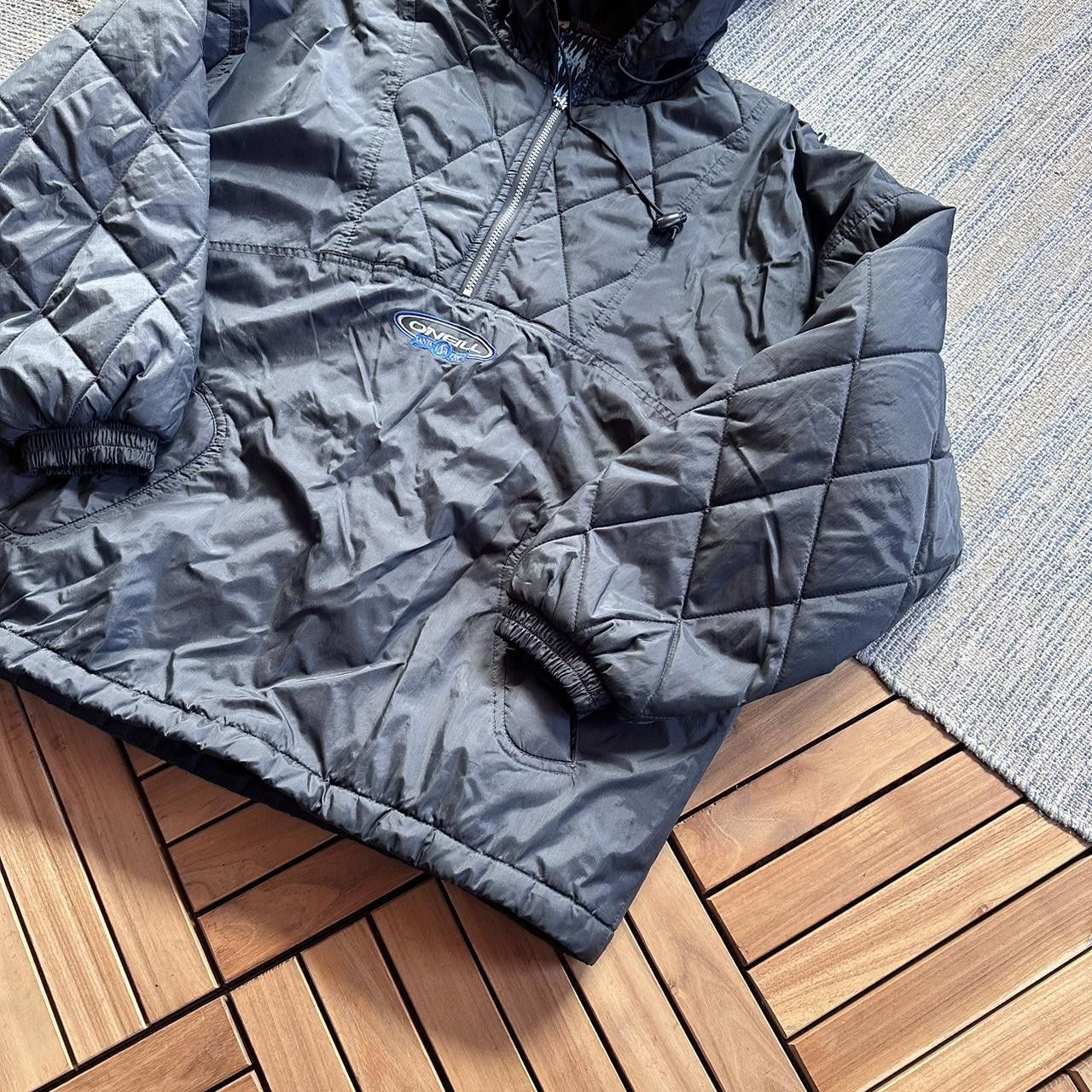 O'Neill Vintage 90s Oneill Surfwear Logo Quilted Half Zip Jacket Size US M / EU 48-50 / 2 - 2 Thumbnail