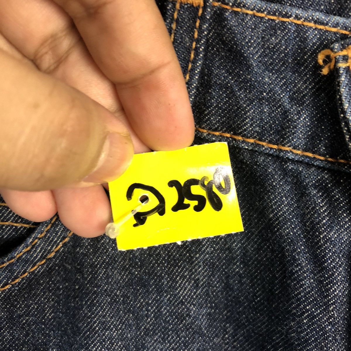 Levi's DL Levis 609 orange tag Dark Blue Denim Pants #A2580 Size US 32 / EU 48 - 10 Thumbnail