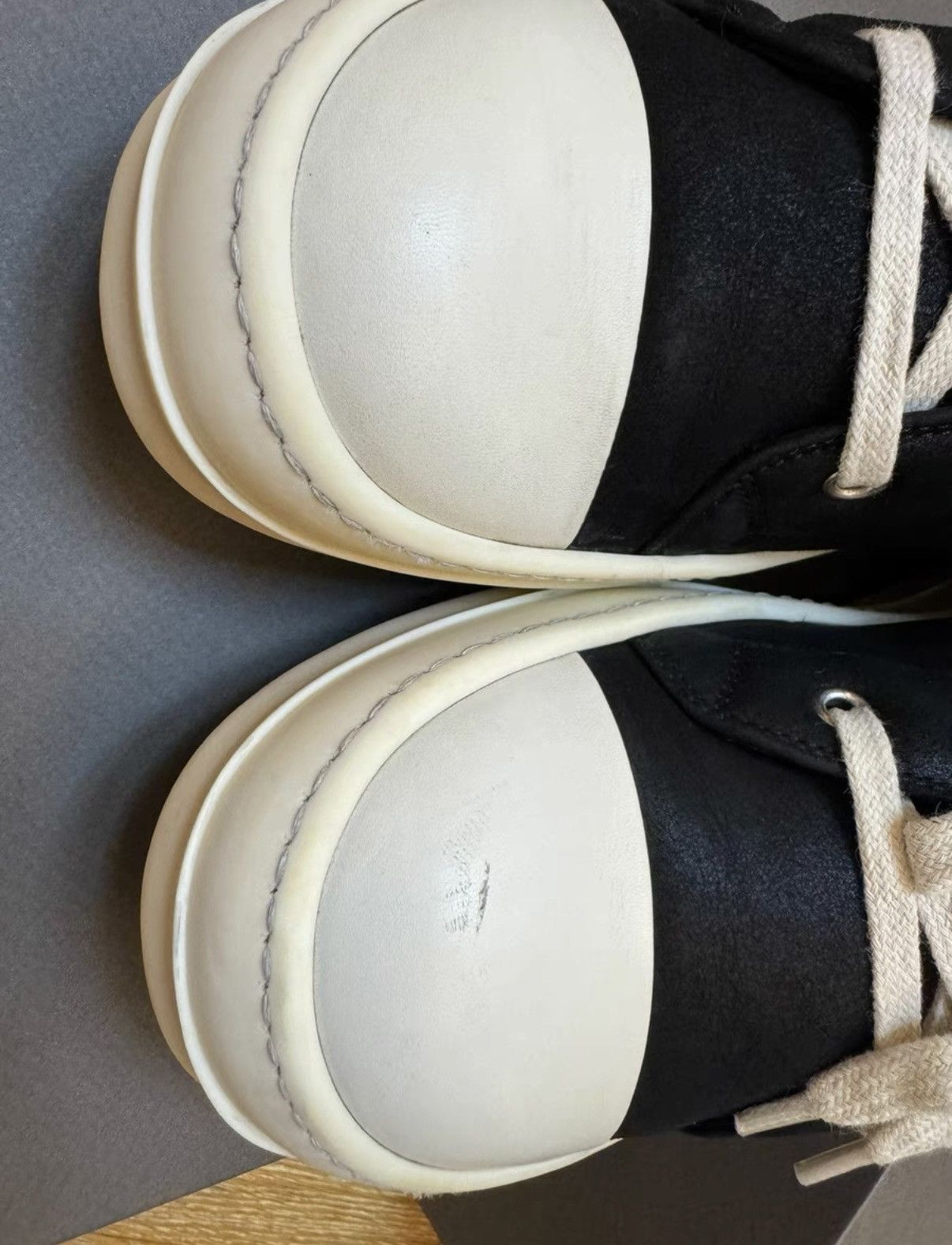 Rick Owens Rick Owens High-Top Shearling "Converse-Style" Sneakers Size US 6.5 / EU 39-40 - 3 Thumbnail