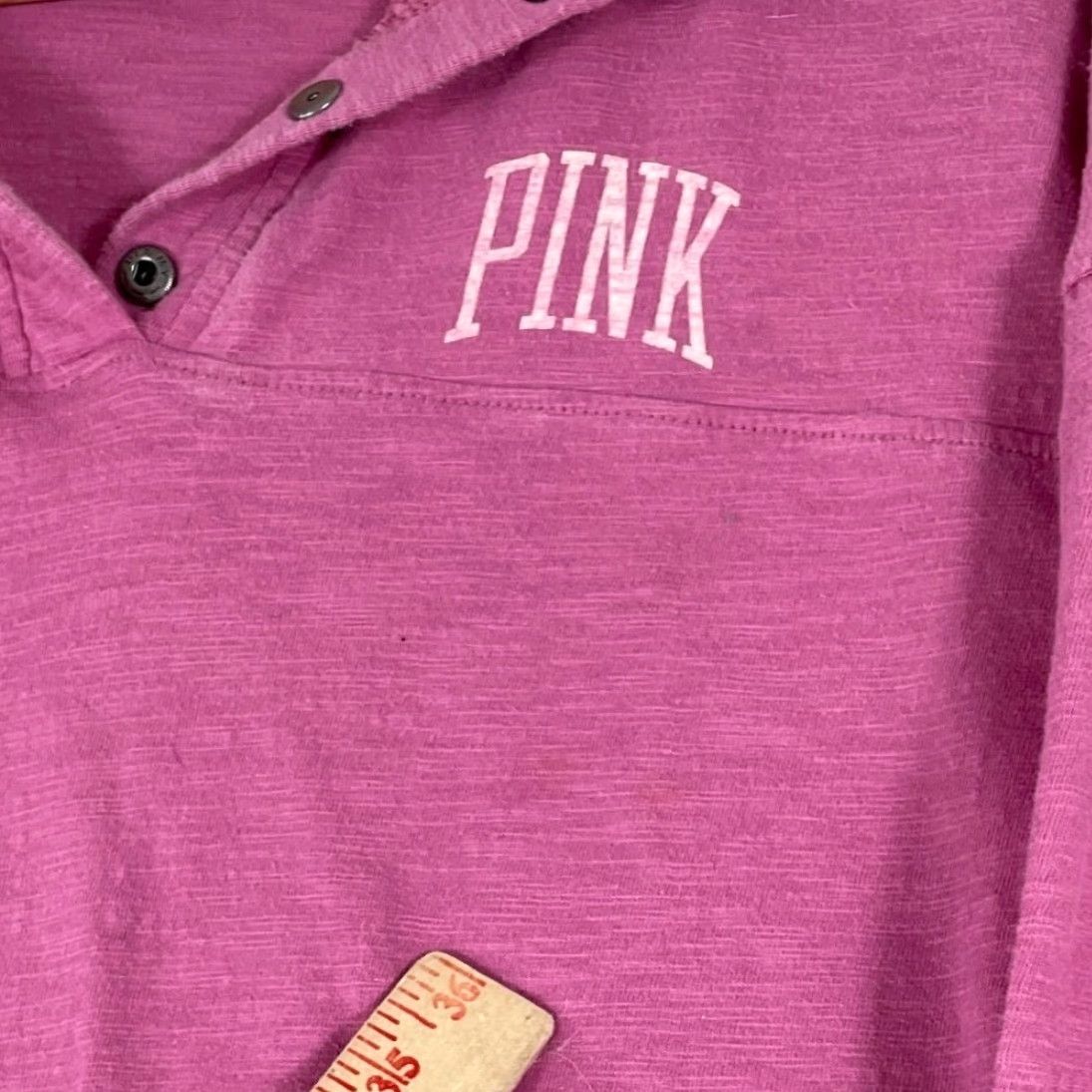 Vintage PINK Victoria's Secret Sweatshirt Womens Small Pullover Long Sleeve 1/4 Zip Logo Graphic Print Casual Activewear Size S / US 4 / IT 40 - 4 Thumbnail