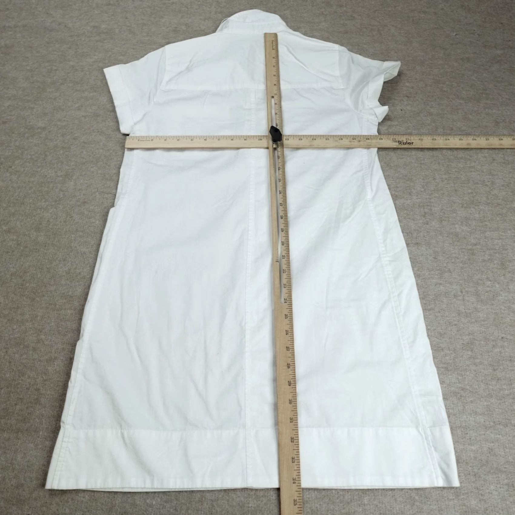 J.Crew J.CREW Womens Dress Small White Popover Cotton Shirt NEW G5313 Size S / US 4 / IT 40 - 5 Thumbnail