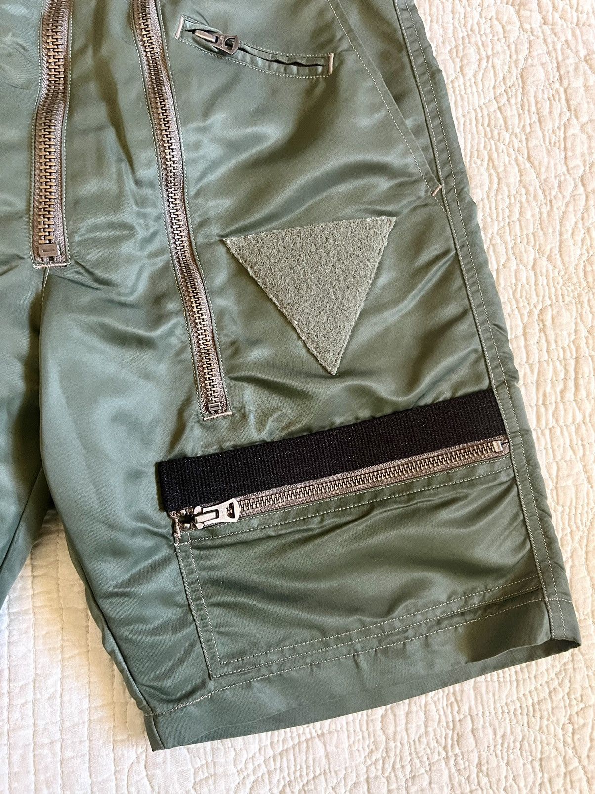 Porter Archive Labrat x Porter MA-1 Olive Shorts Size Small Size US 30 / EU 46 - 3 Thumbnail
