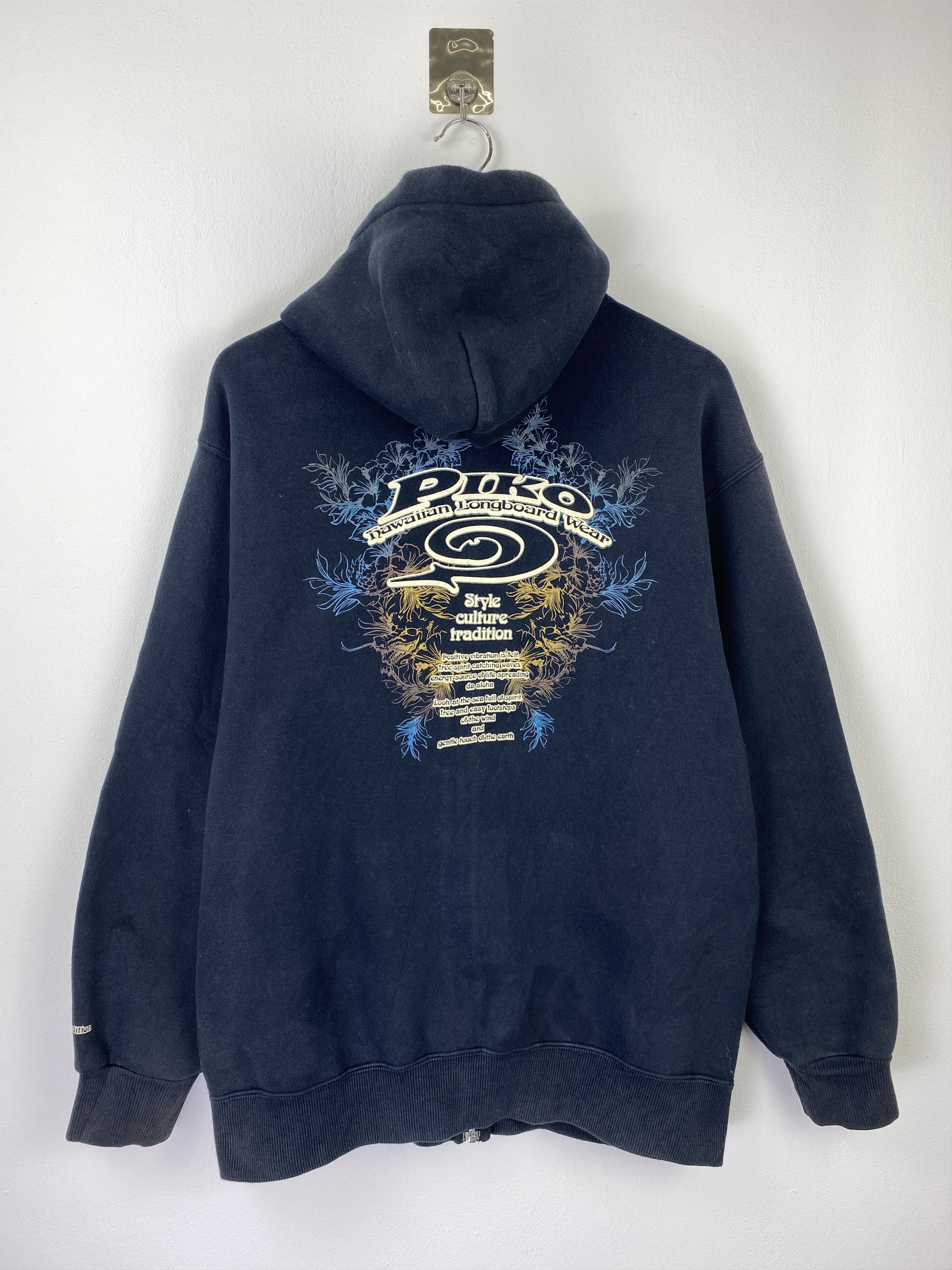 Vintage Vintage Piko Hawaii Faded Zipper Up Hoodie SH0531 Size US L / EU 52-54 / 3 - 3 Thumbnail