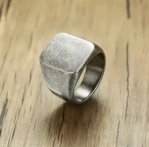 Other Weathered Stainless Steel Ring Size ONE SIZE - 2 Thumbnail