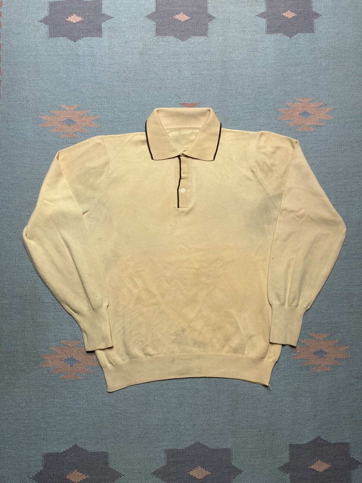 Vintage Vintage 60s polo shirt Ban-Lon soft nylon distressed medium Size US M / EU 48-50 / 2 - 1 Thumbnail