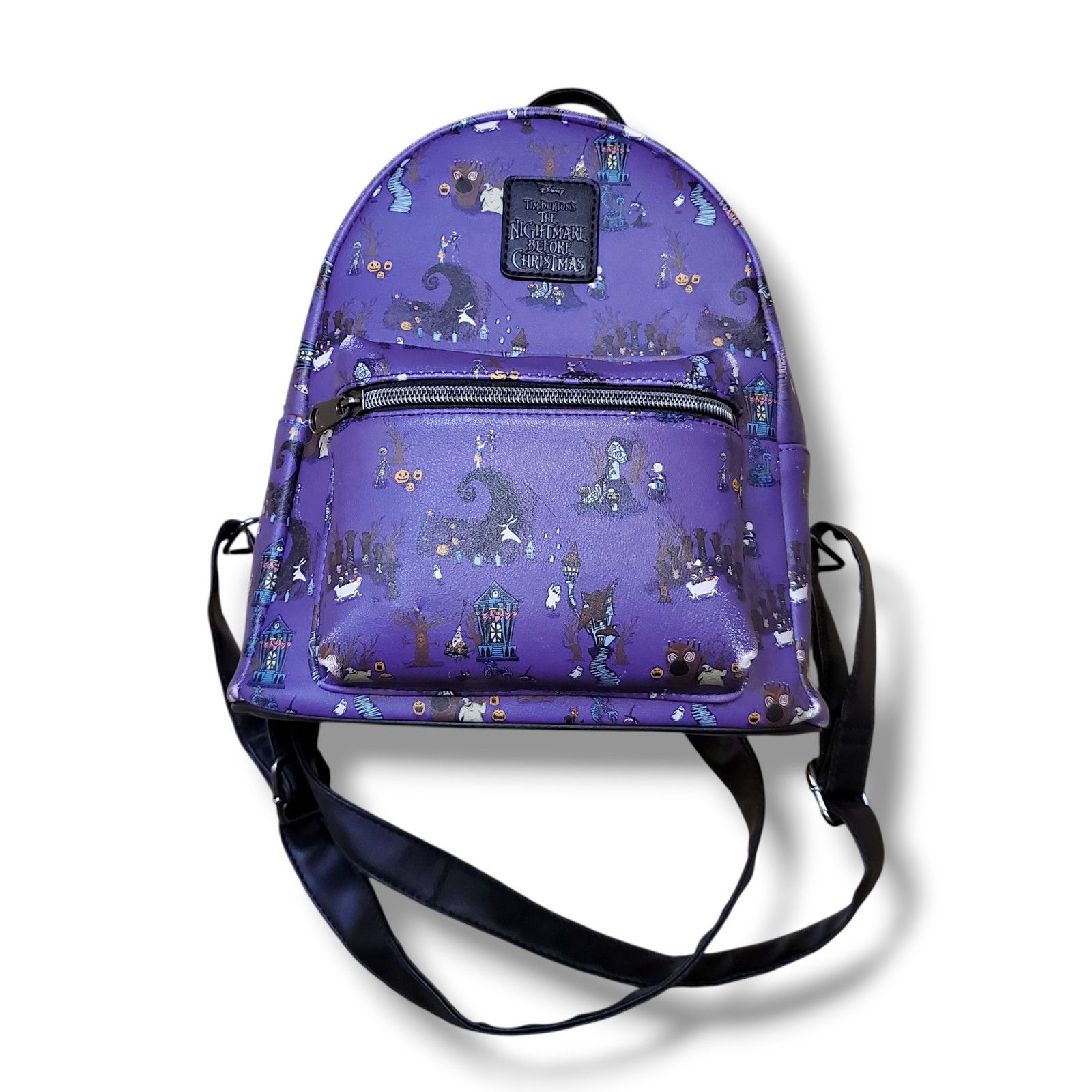 Disney Disney Loungfly Nightmare Before Christmas Backpack Purple Size ONE SIZE - 1 Thumbnail