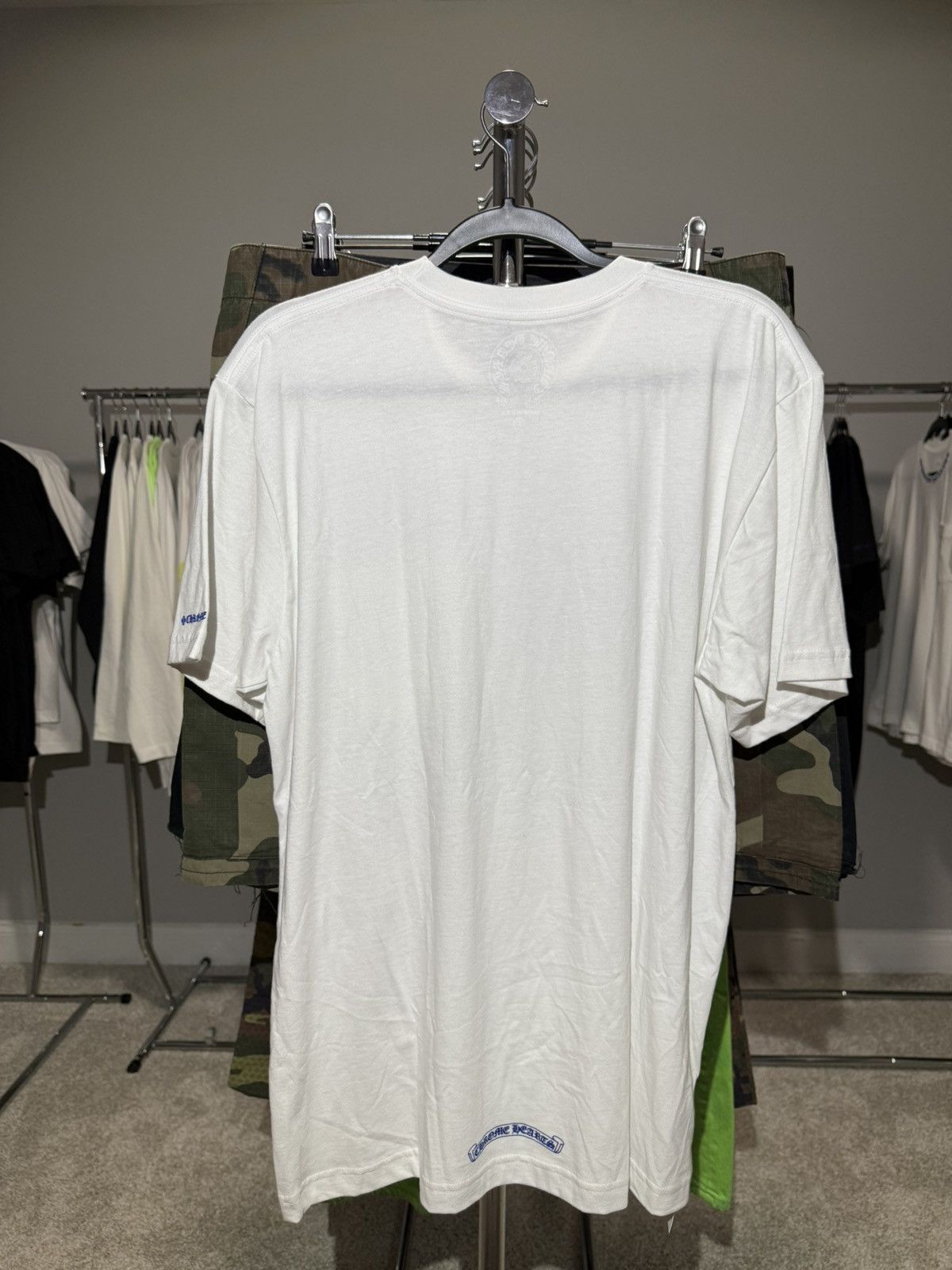 Chrome Hearts Chrome Hearts White Blue/Neck Logo S/s Size US L / EU 52-54 / 3 - 2 Thumbnail
