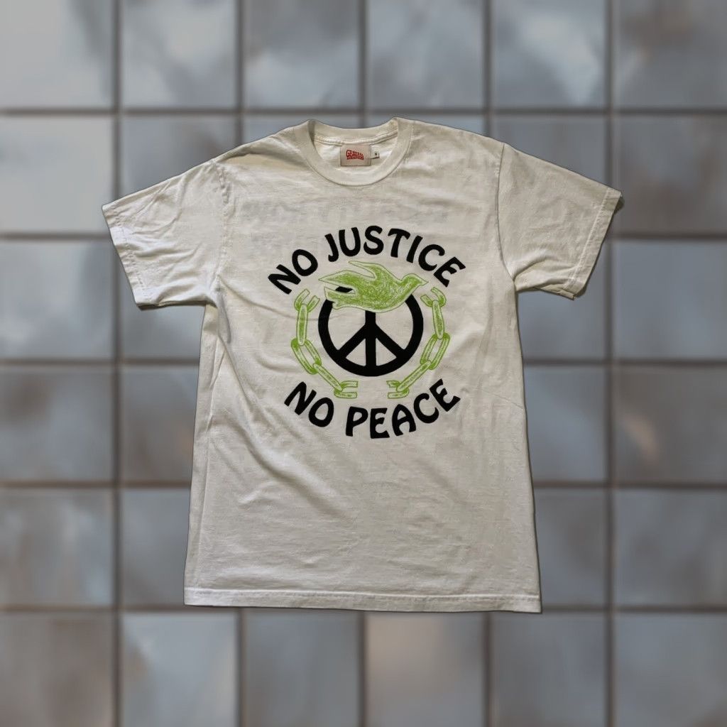 Vintage VINTAGE No Justice No Peace United Against Hate General Admission T-Shirt Sz. M White Mens Size US M / EU 48-50 / 2 - 1 Thumbnail