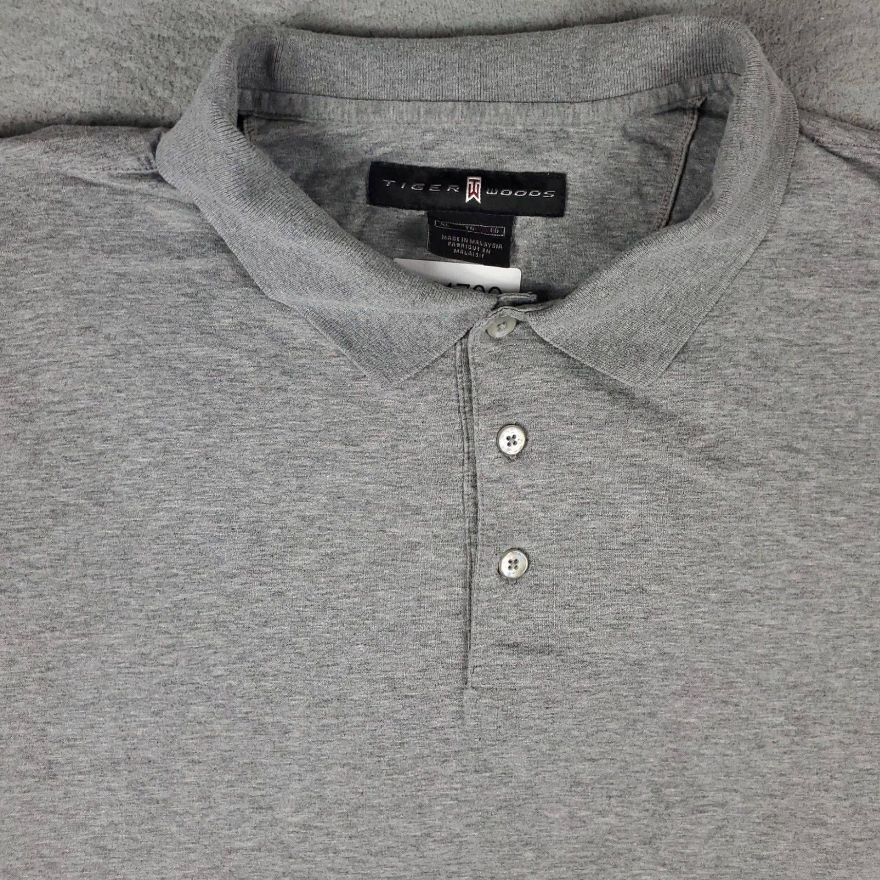 Vintage Tiger Woods Nike Golf Polo Shirt Mens XL Gray Cotton Short Sleeve Sports Classic Modern Preppy Shirts Mens XL Gray Size US XL / EU 56 / 4 - 2 Thumbnail