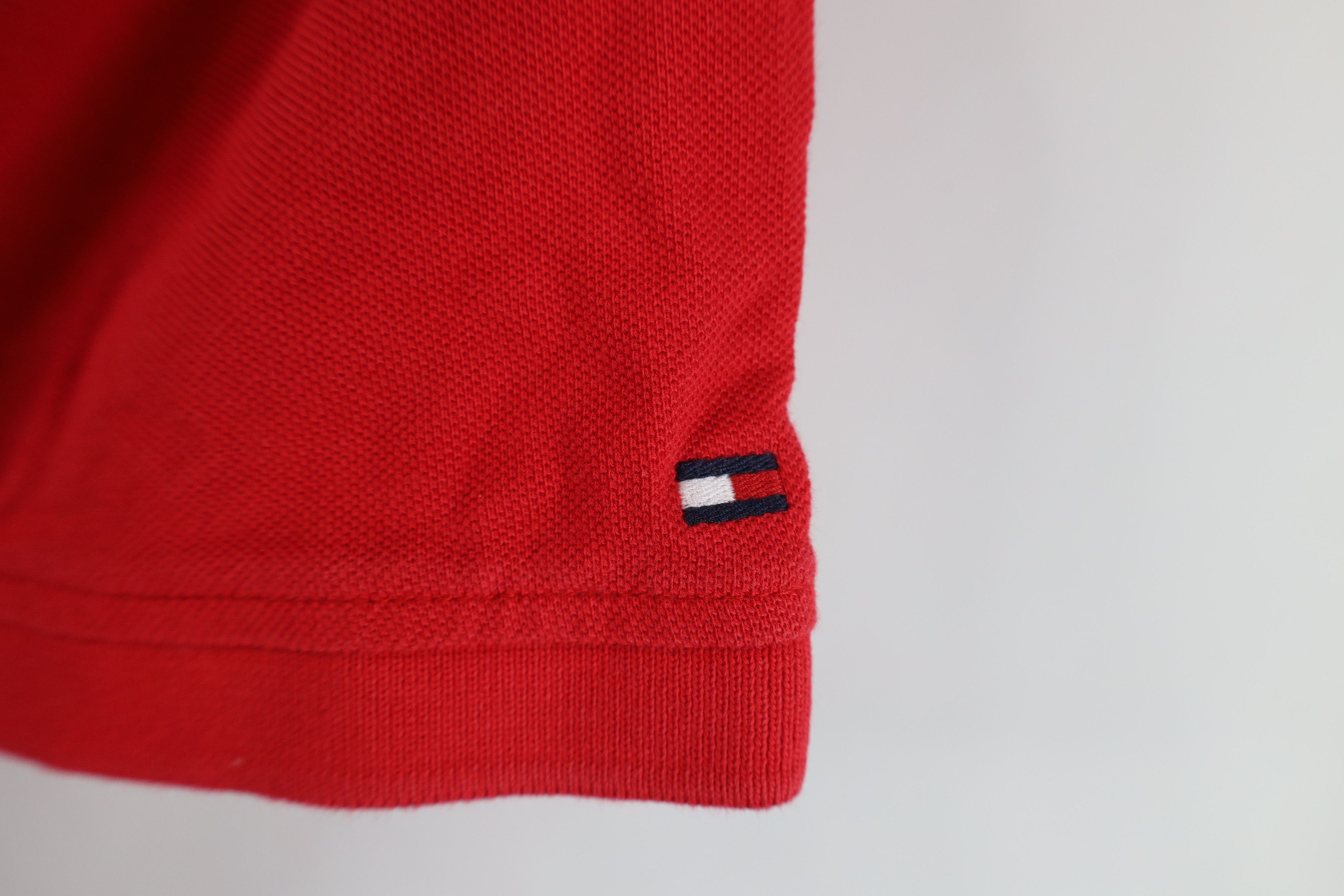 Tommy Hilfiger Vintage Y2K Tommy Hilfiger Spell Out Patch Knit Polo Shirt Size US S / EU 44-46 / 1 - 5 Thumbnail