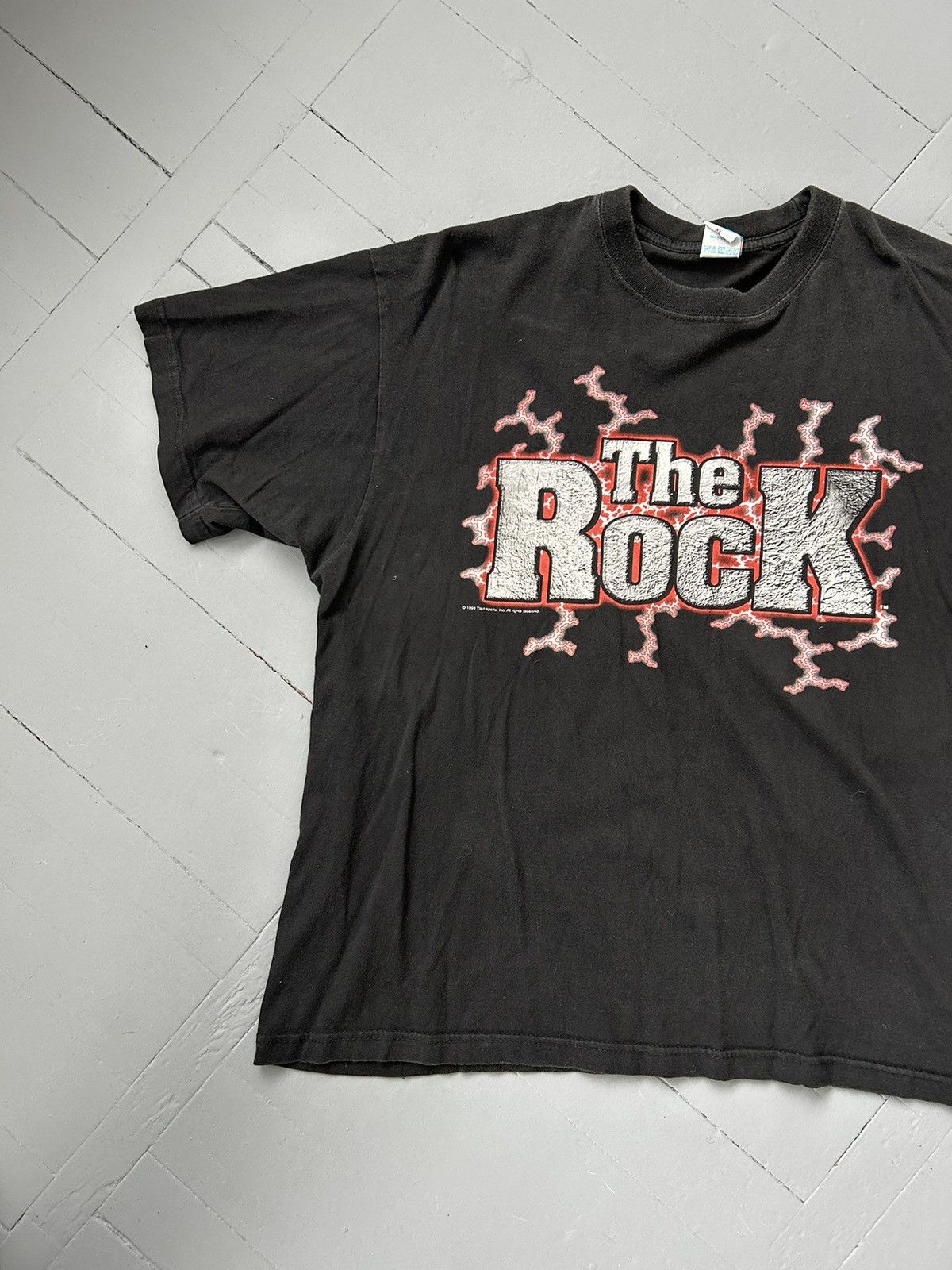 Vintage × WWE × WWF The ROCK vintage t-shirt Size US XL / EU 56 / 4 - 3 Thumbnail