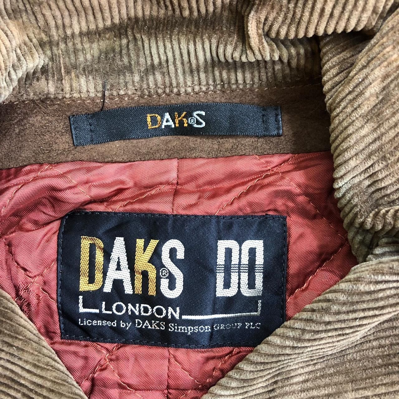DAKS Vintage DAKS LONDON Nova Checks Corduroy Parka Trench Coat Size L / US 10 / IT 46 - 5 Thumbnail