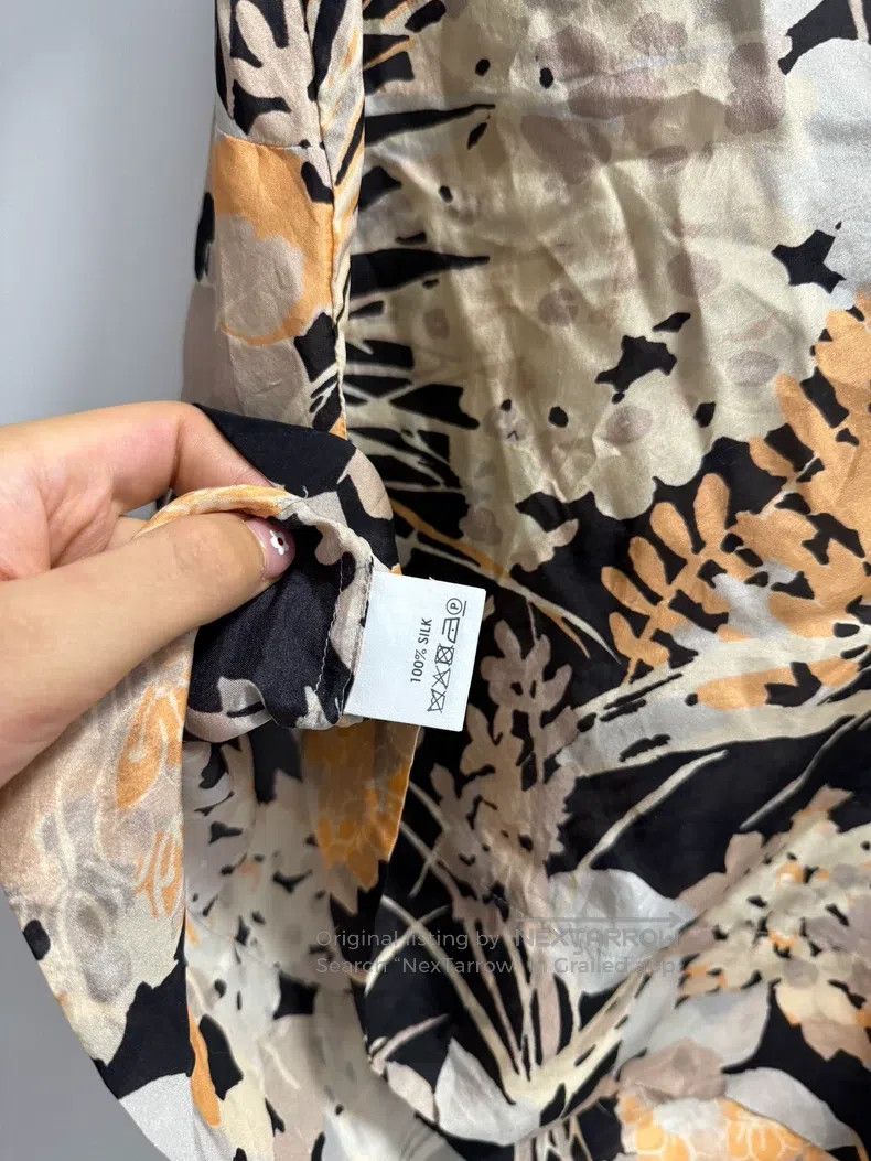 Dries Van Noten Dries Van Noten Yellow silk swing neck vest Size M / US 6-8 / IT 42-44 - 6 Thumbnail