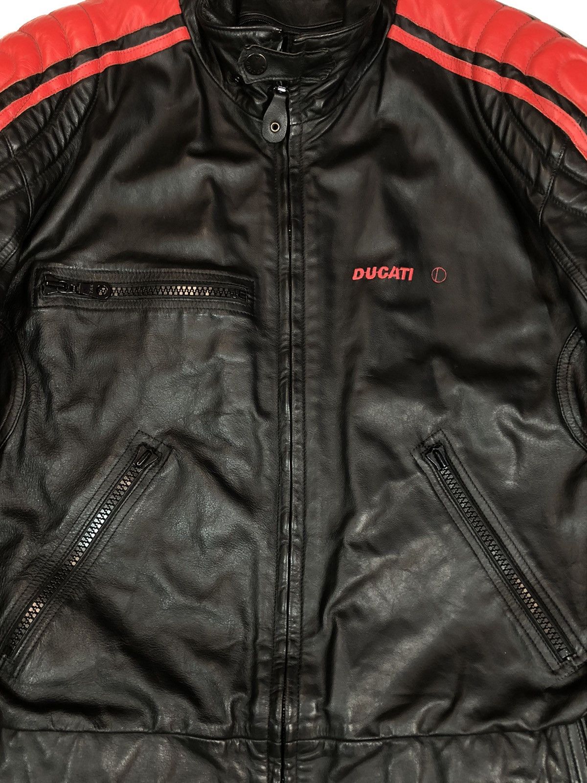 Ducati × Ferrari × Honda Ducati Dainese Motorcycle Moto leather jacket Racing Size US L / EU 52-54 / 3 - 11 Thumbnail