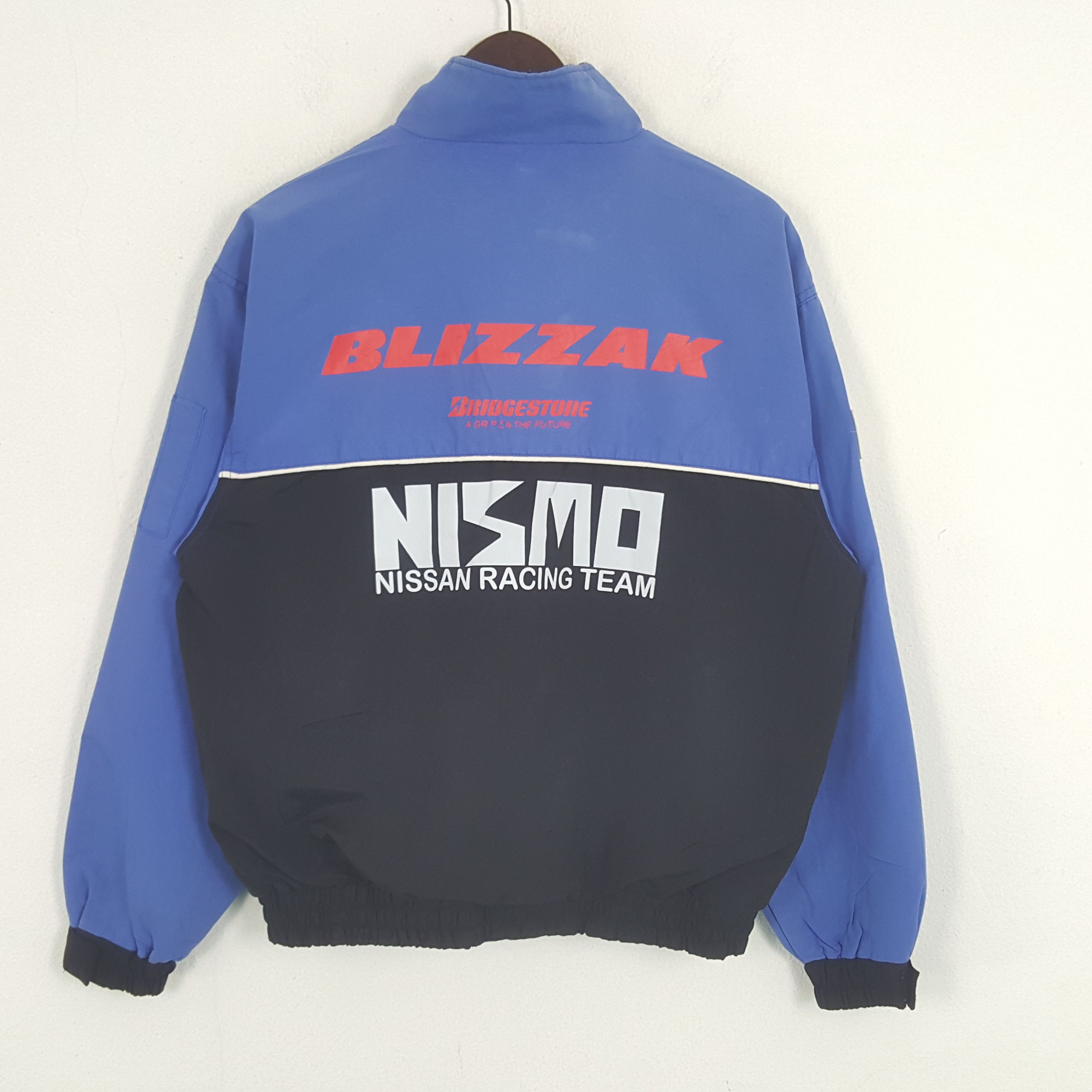 Japanese Brand × Vintage Vintage Bridgestone Custom Nissan Racing Team Worker Jacket Size US L / EU 52-54 / 3 - 1 Thumbnail