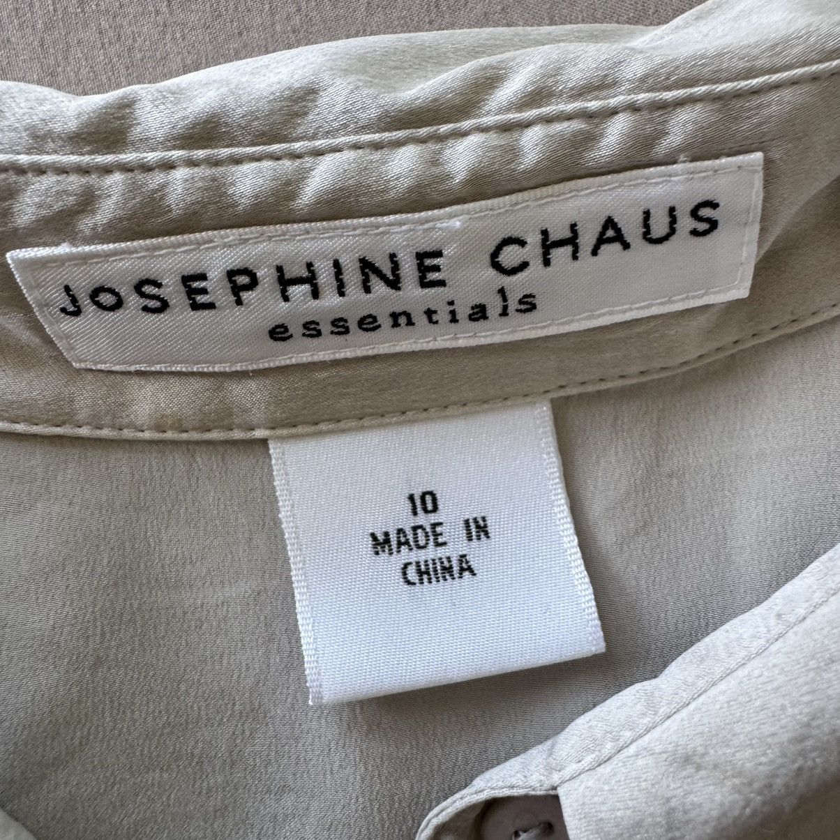Other Vintage Josephine Chaus Silk 3/4 Sleeve Button Up Shirt Size L / US 10 / IT 46 - 4 Thumbnail