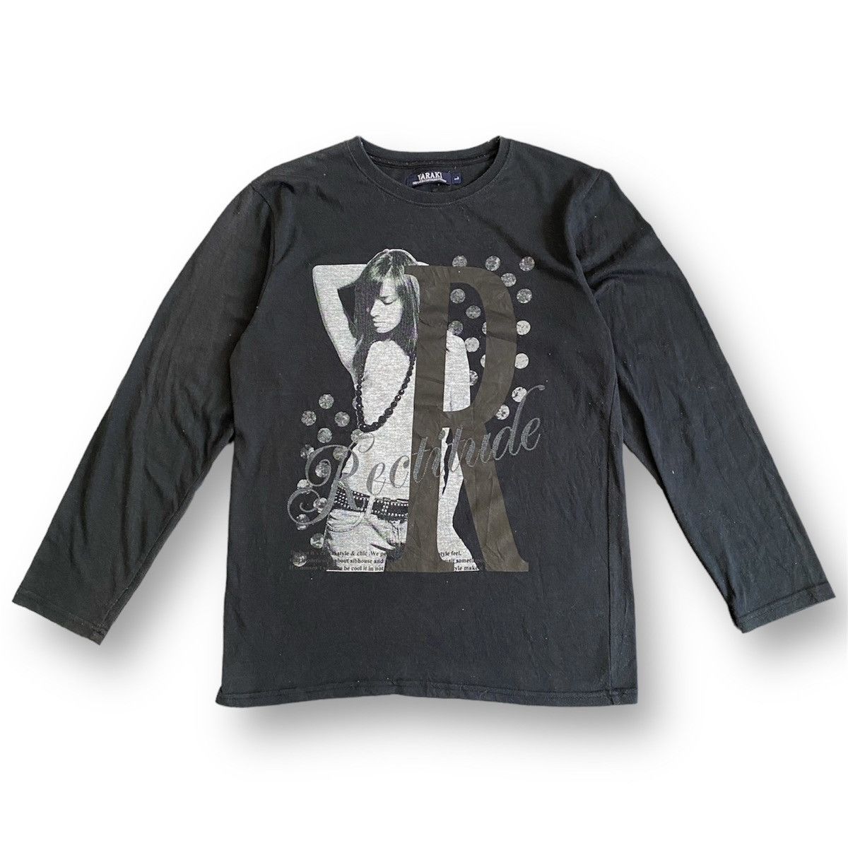 image of Hysteric Glamour Varaki Longsleeve in Black, Men's (Size Large)