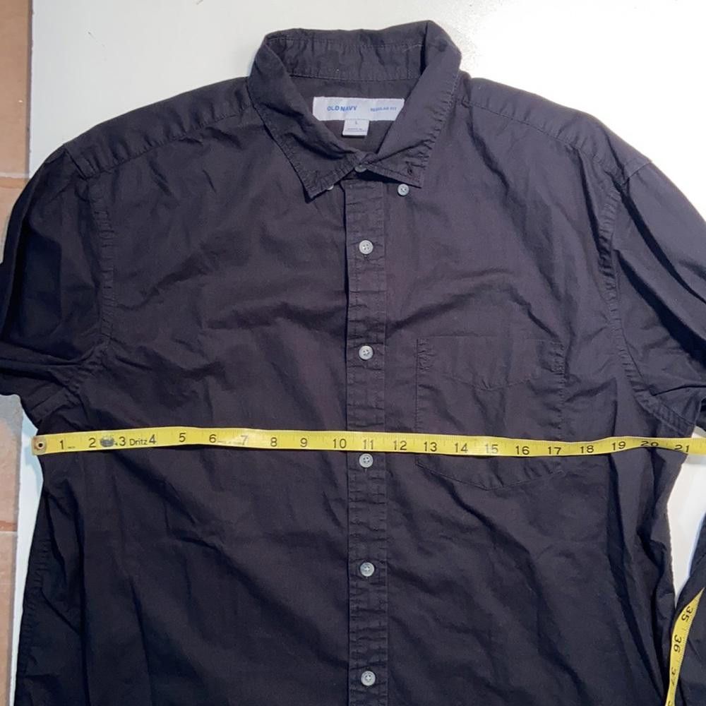 Old Navy Bundle of 2 Regular Fit Black Button Ups Size Large Size 42R - 3 Thumbnail