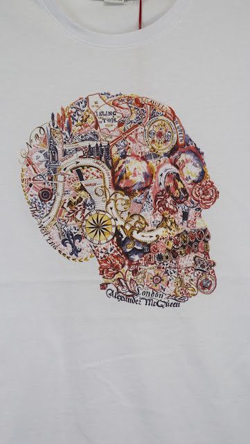Alexander McQueen o1rshd1 ***Defective / T-Shirt in White Size US S / EU 44-46 / 1 - 6 Thumbnail
