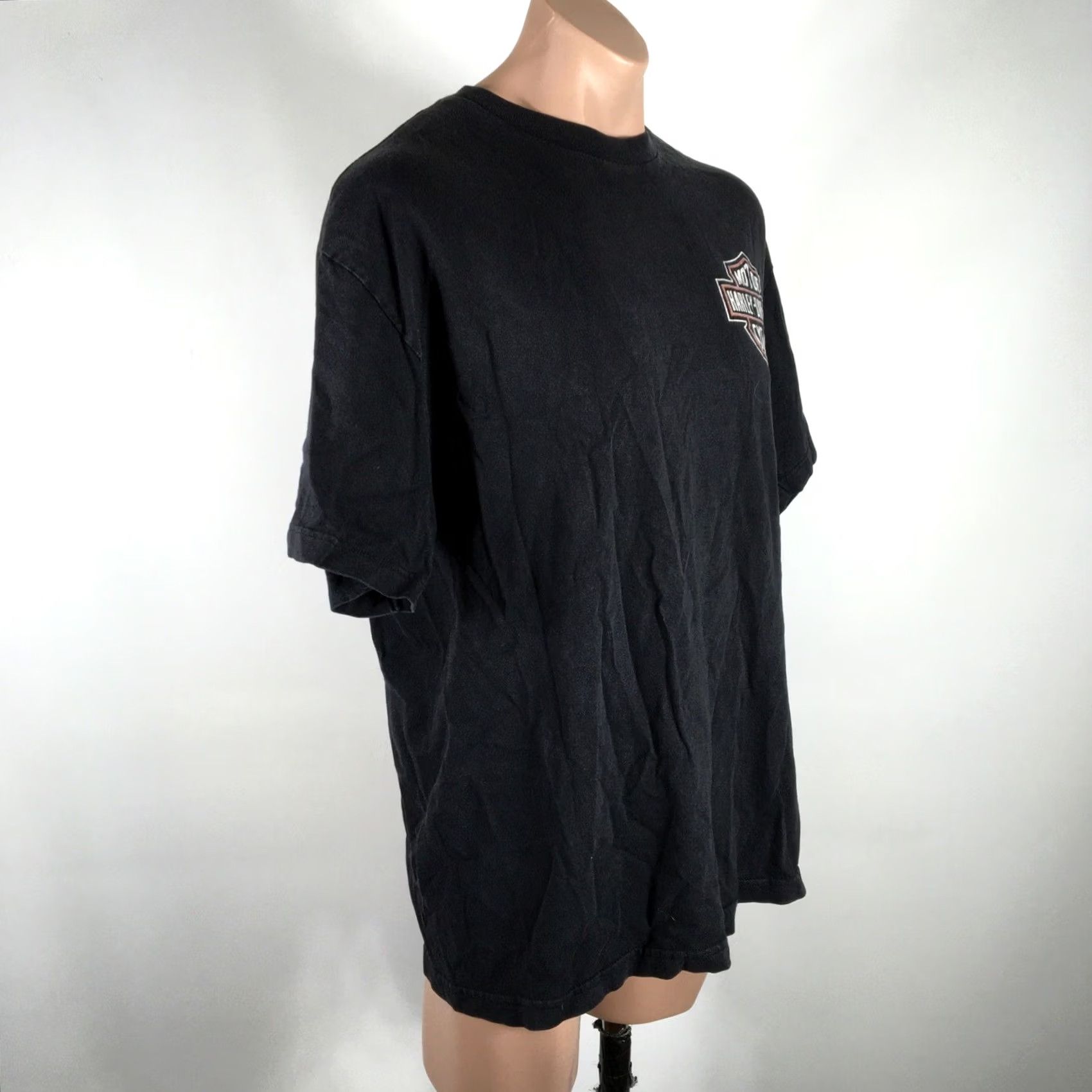 Harley Davidson VINTAGE Harley-Davidson Road King T-Shirt Mens XL Black 90s Graphic Print USA Men Shirts Size US XL / EU 56 / 4 - 4 Thumbnail