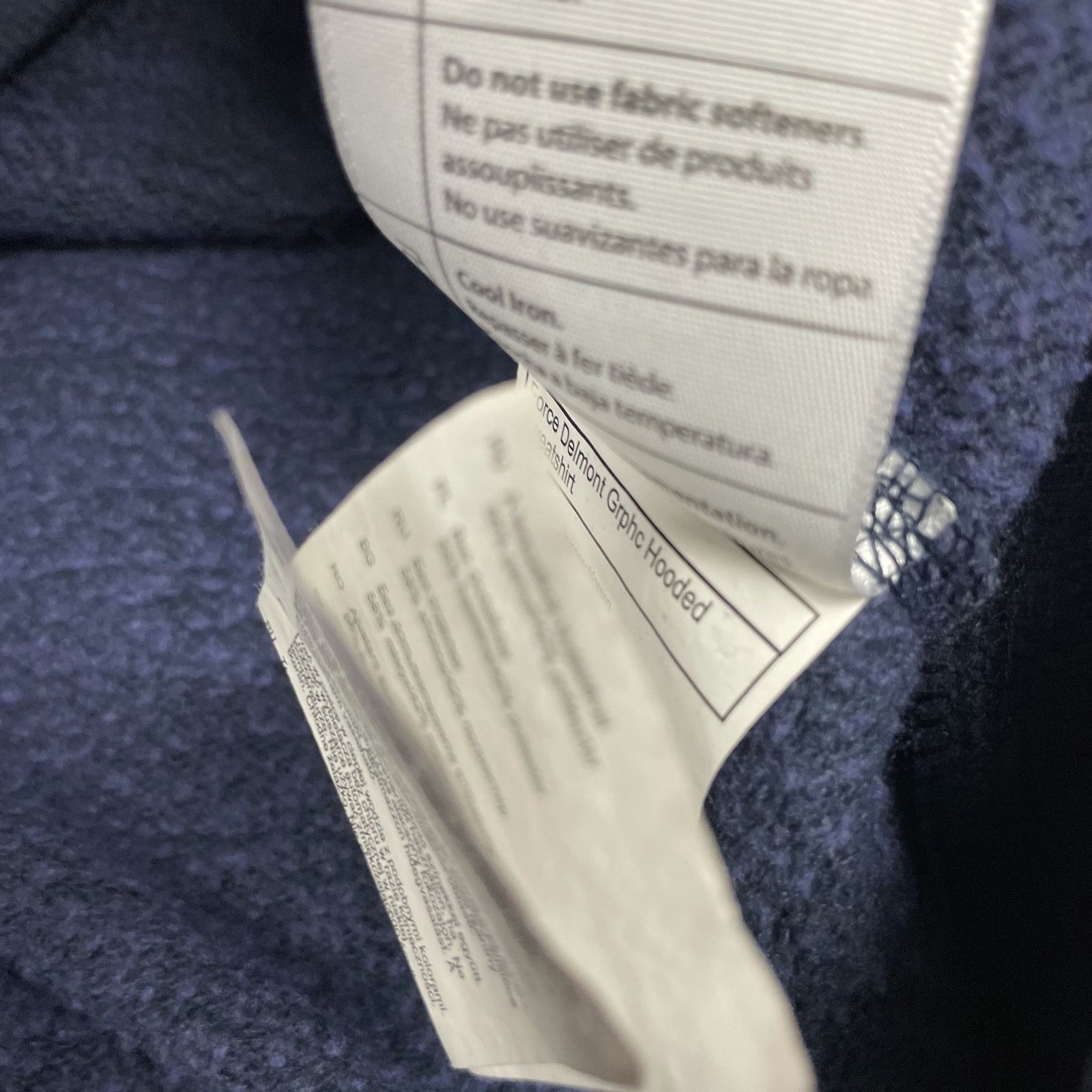 Carhartt Carhartt Force Delmont Signature Men's Navy Cotton Hoodie M Size US M / EU 48-50 / 2 - 11 Thumbnail