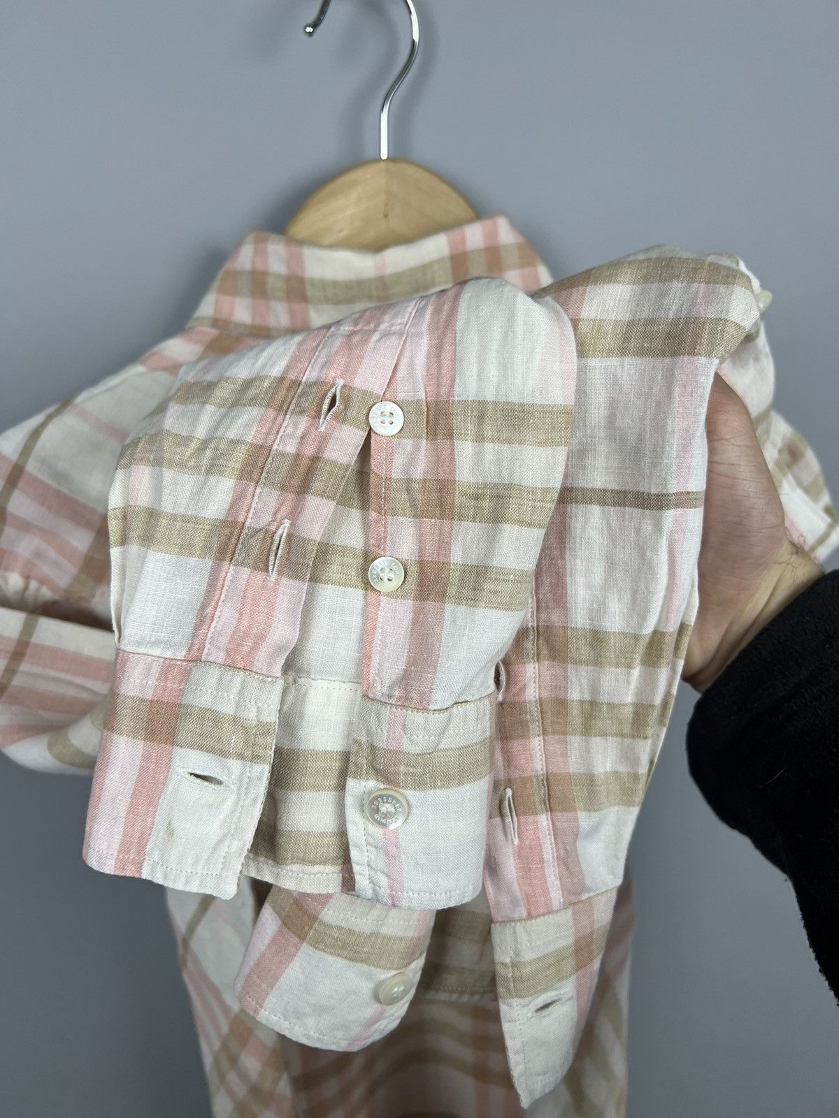 Burberry Burberry London linen Nova Check Long Sleeve Shirt button up Size M / US 6-8 / IT 42-44 - 9 Thumbnail