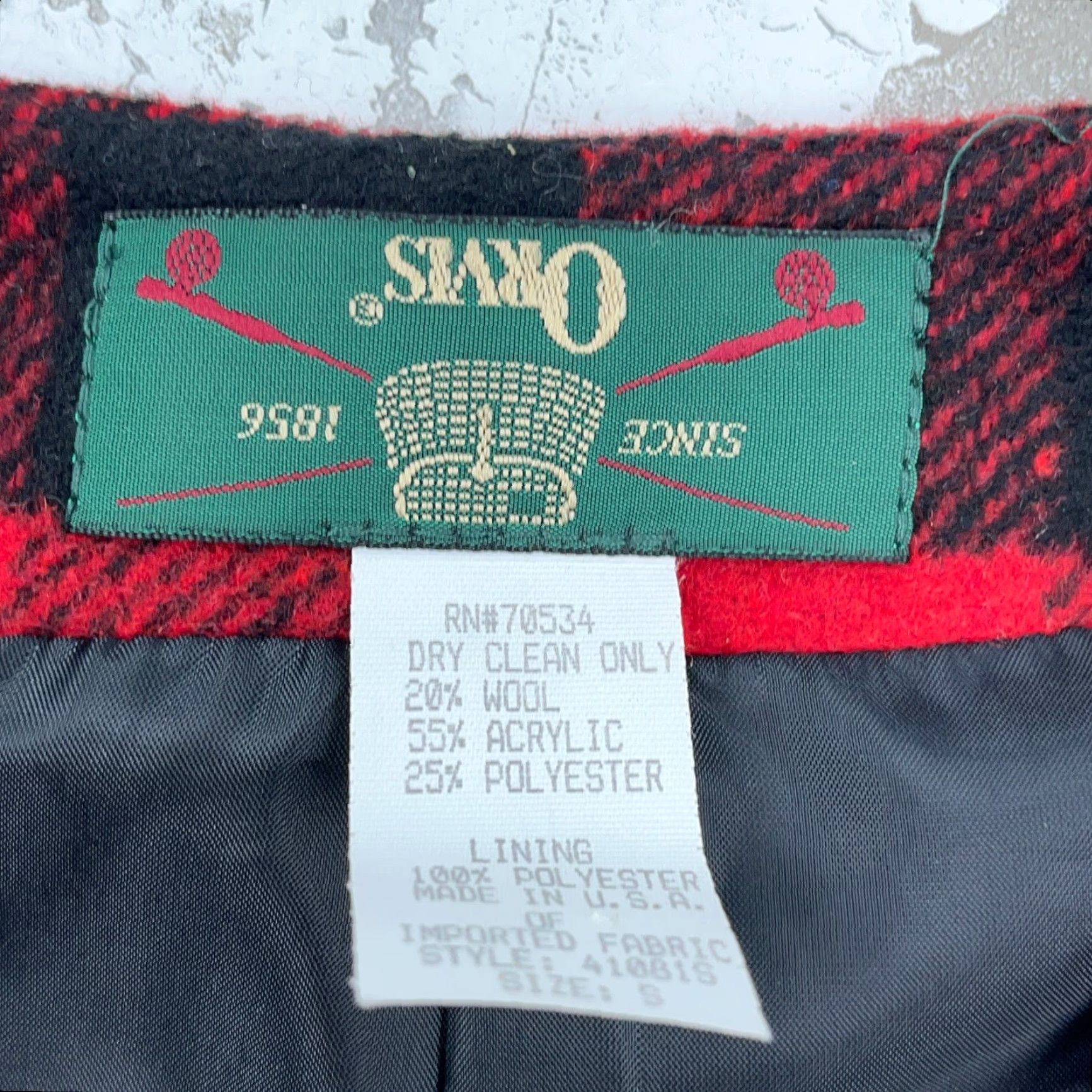 Orvis VINTAGE Orvis Vest Women Small Wool Red Black Buffalo Plaid Western Cowboy USA Women Size S / US 4 / IT 40 - 2 Thumbnail