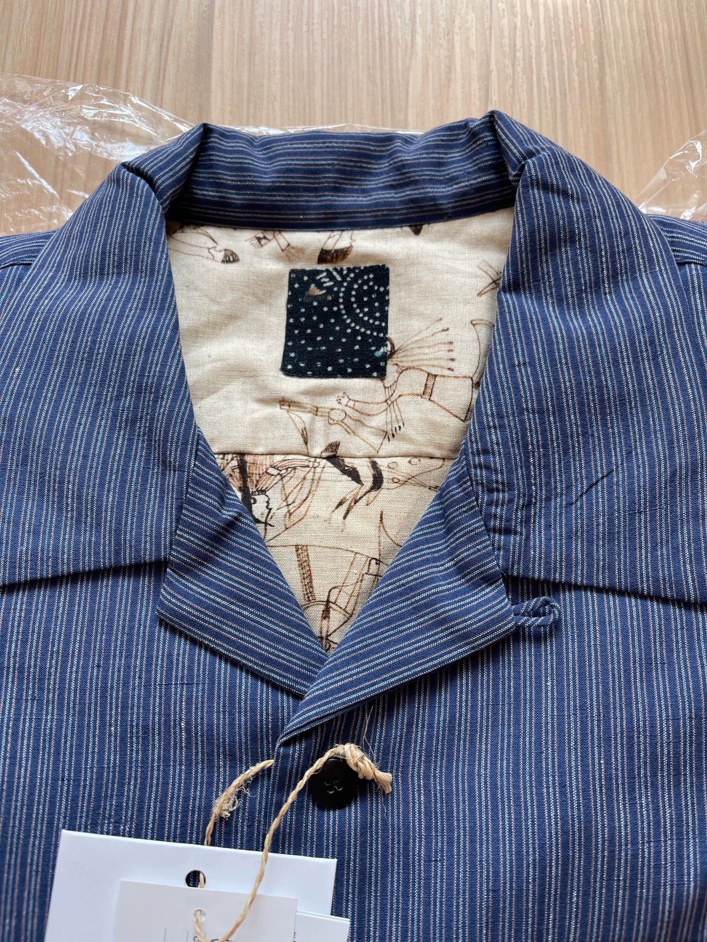 Visvim visvim 2024 WALLIS DOWN SHIRT S/S Navy 3 new Size US L / EU 52-54 / 3 - 2 Thumbnail